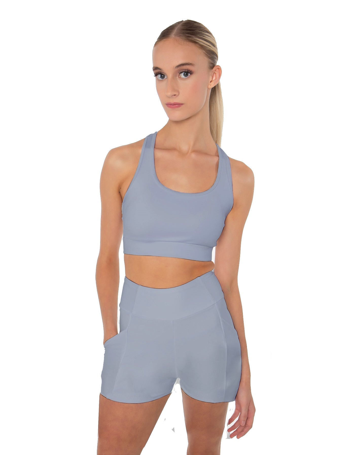 Solid Lycra Pocket Short