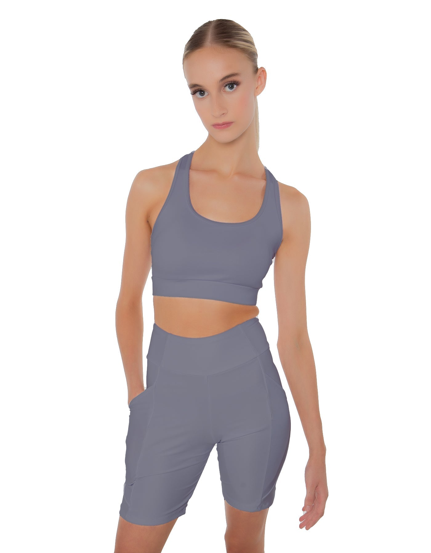 Solid Lycra Pocket Bike Short