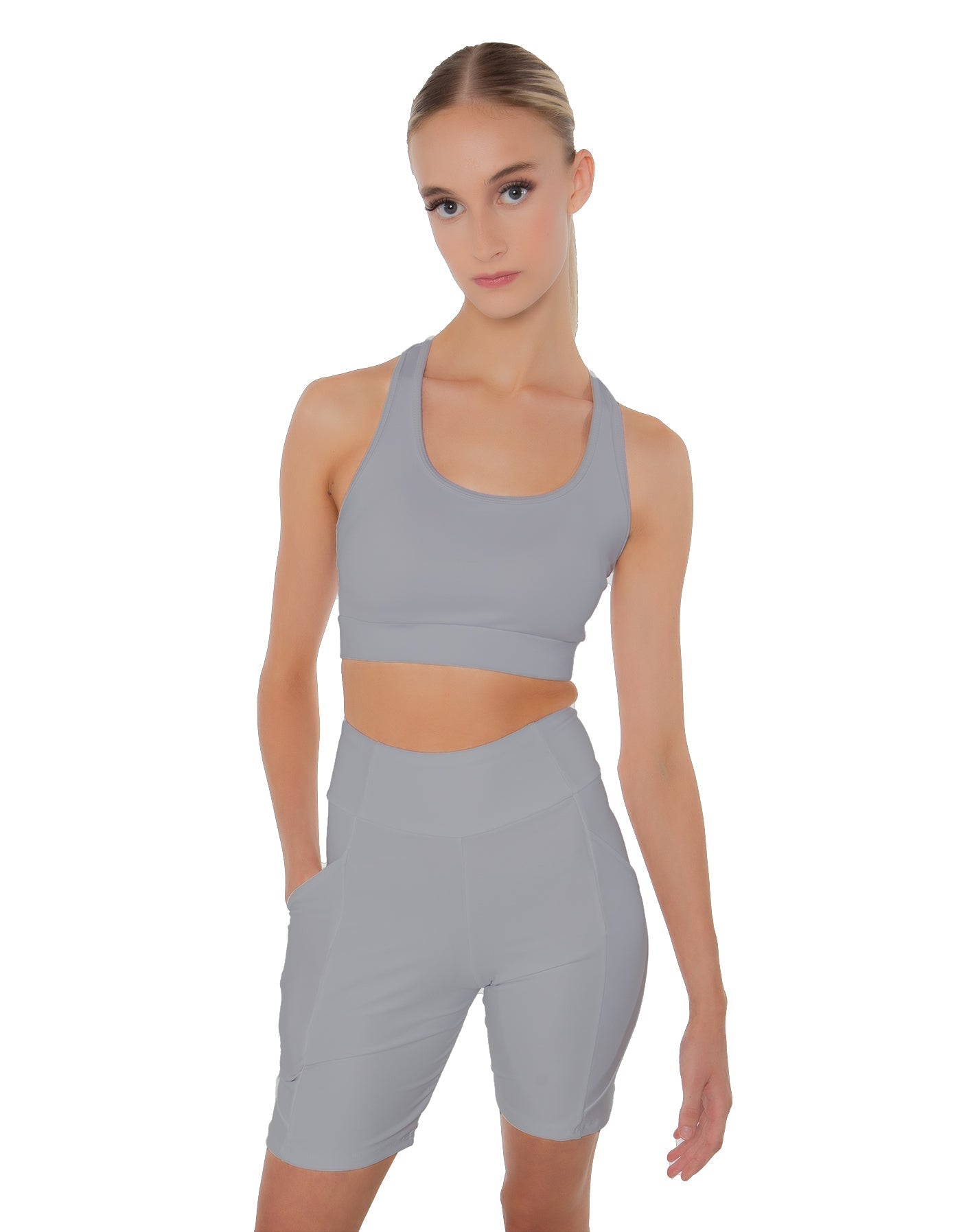 Solid Lycra Pocket Bike Short