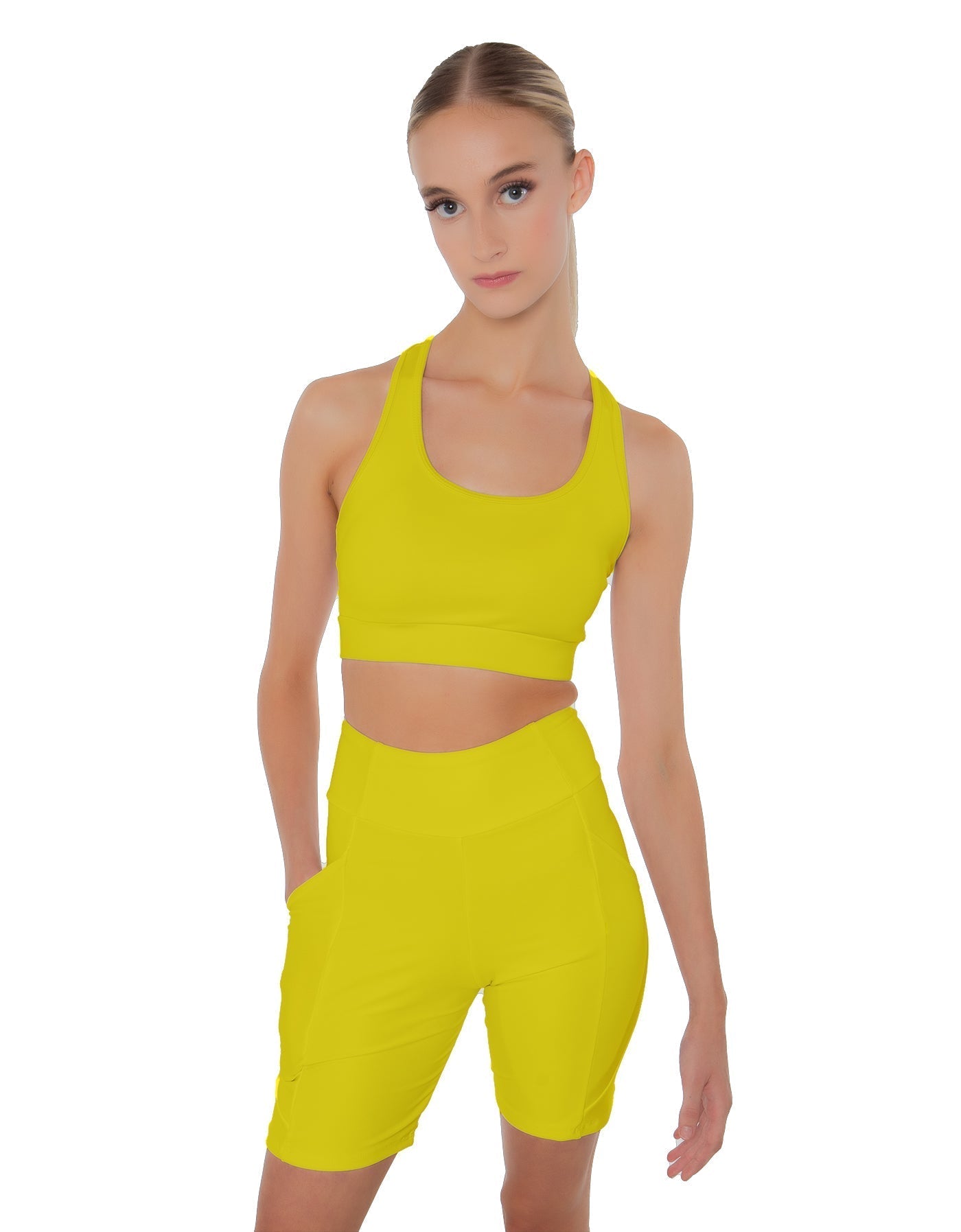 Solid Lycra Pocket Bike Short