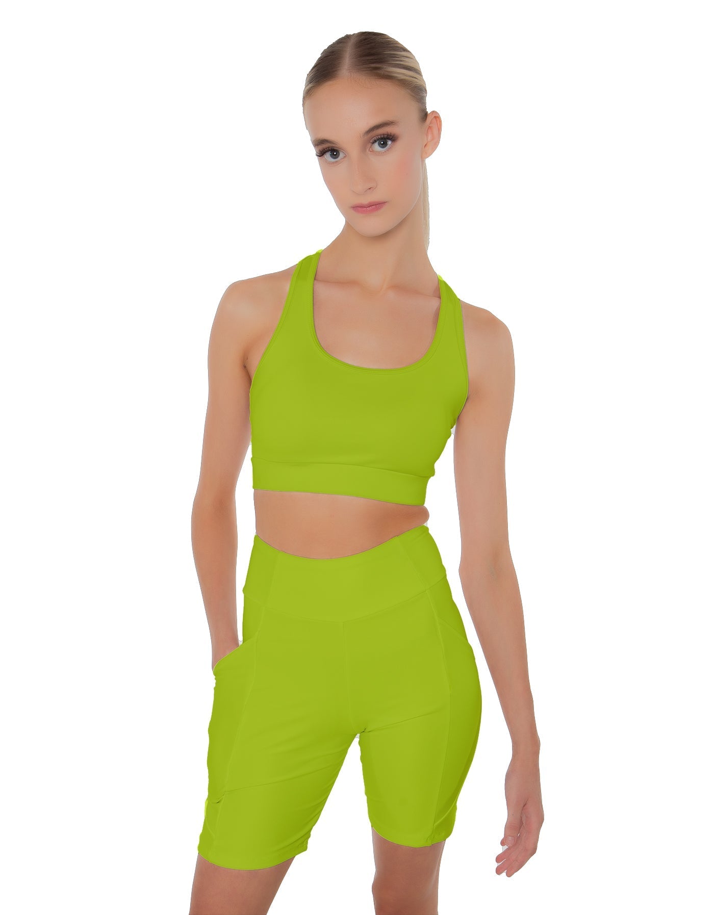 Solid Lycra Pocket Bike Short