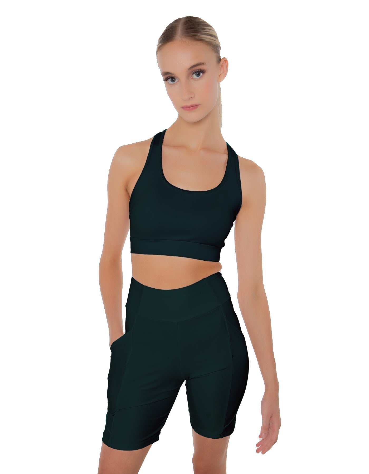 Solid Lycra Pocket Bike Short