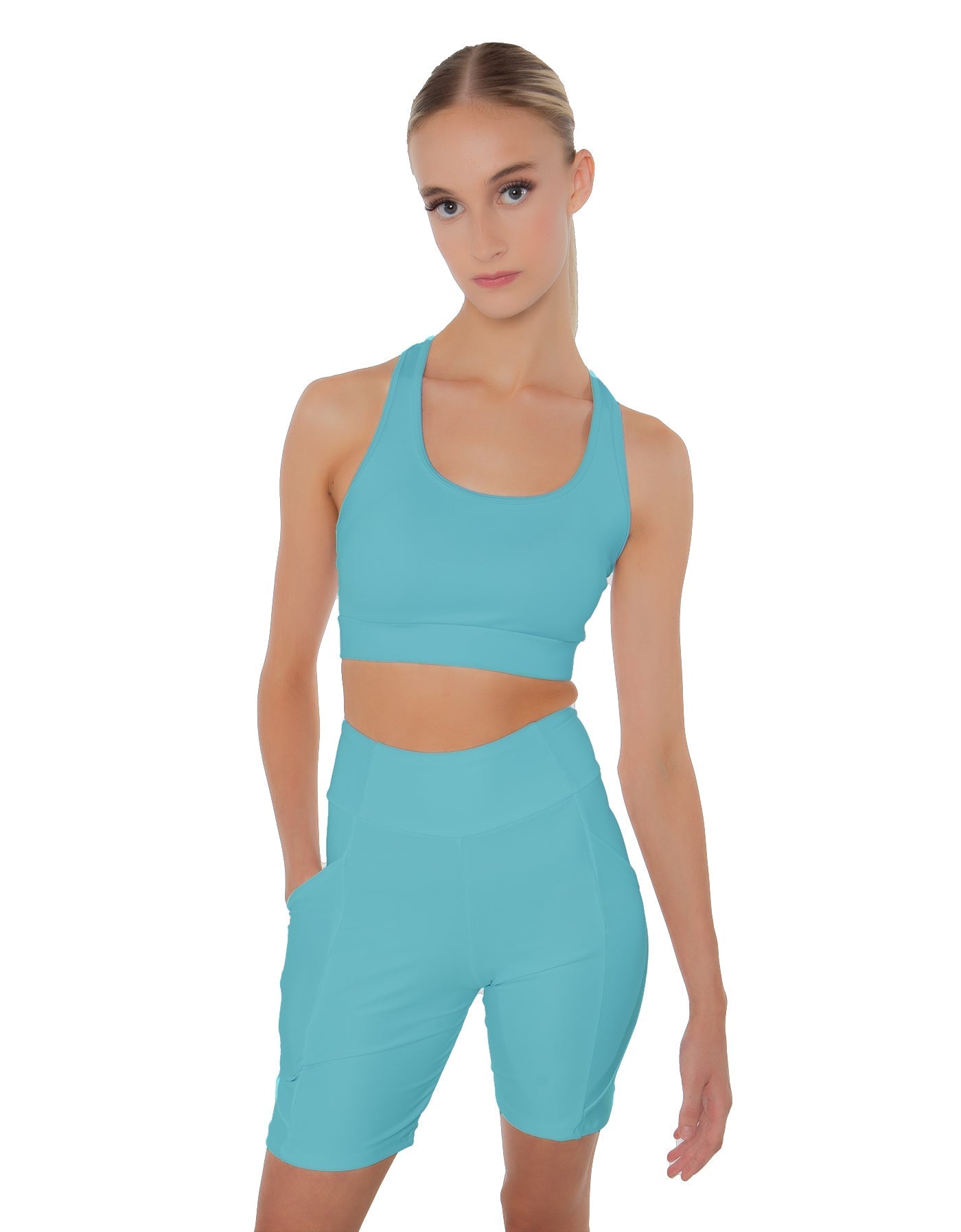 Solid Lycra Pocket Bike Short
