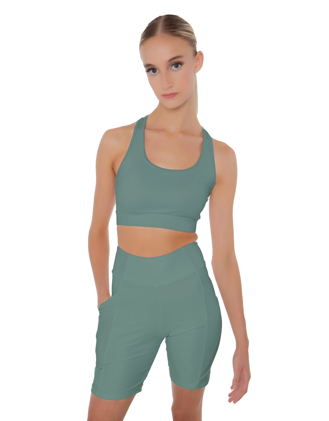 Solid Lycra Pocket Bike Short