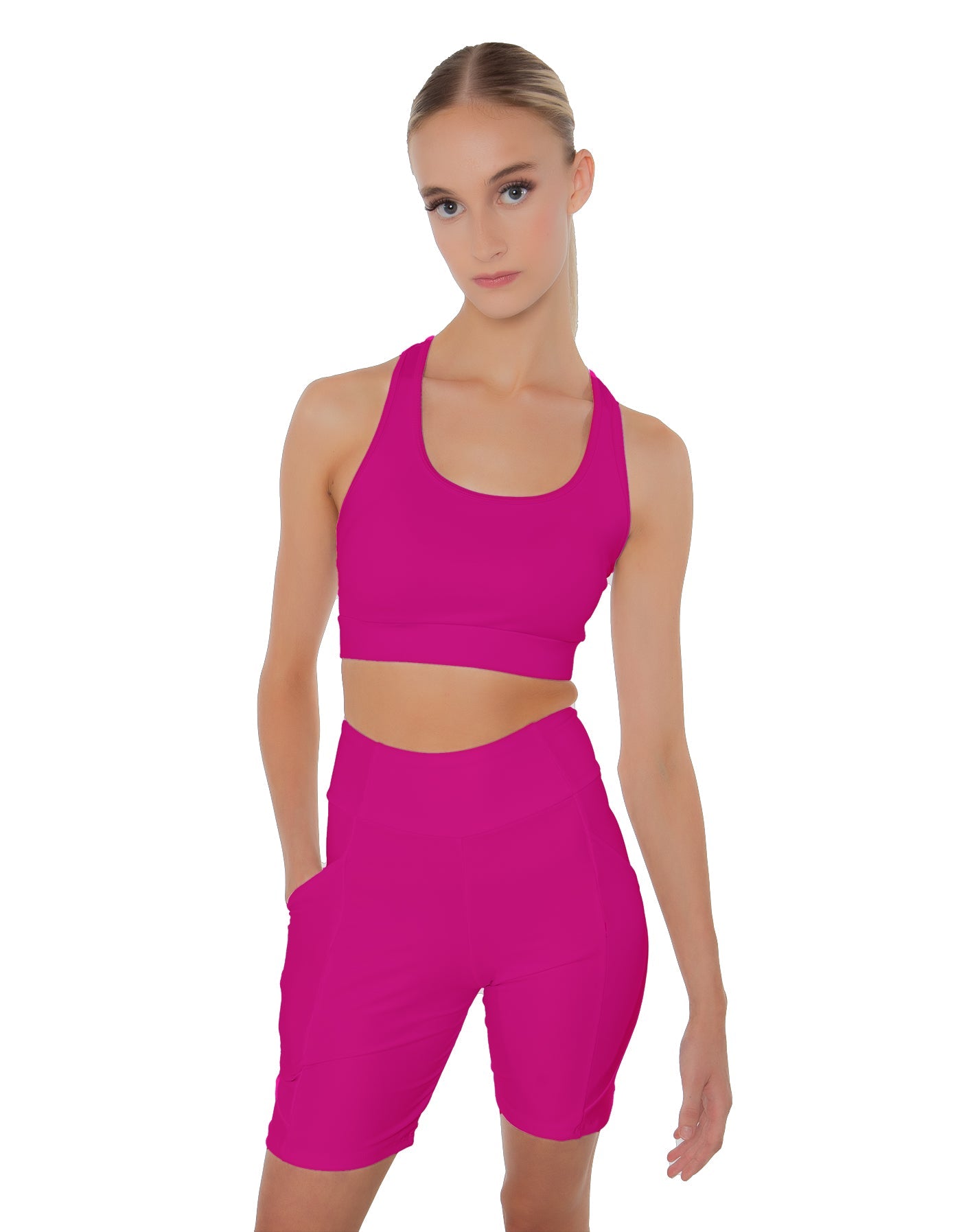 Solid Lycra Pocket Bike Short