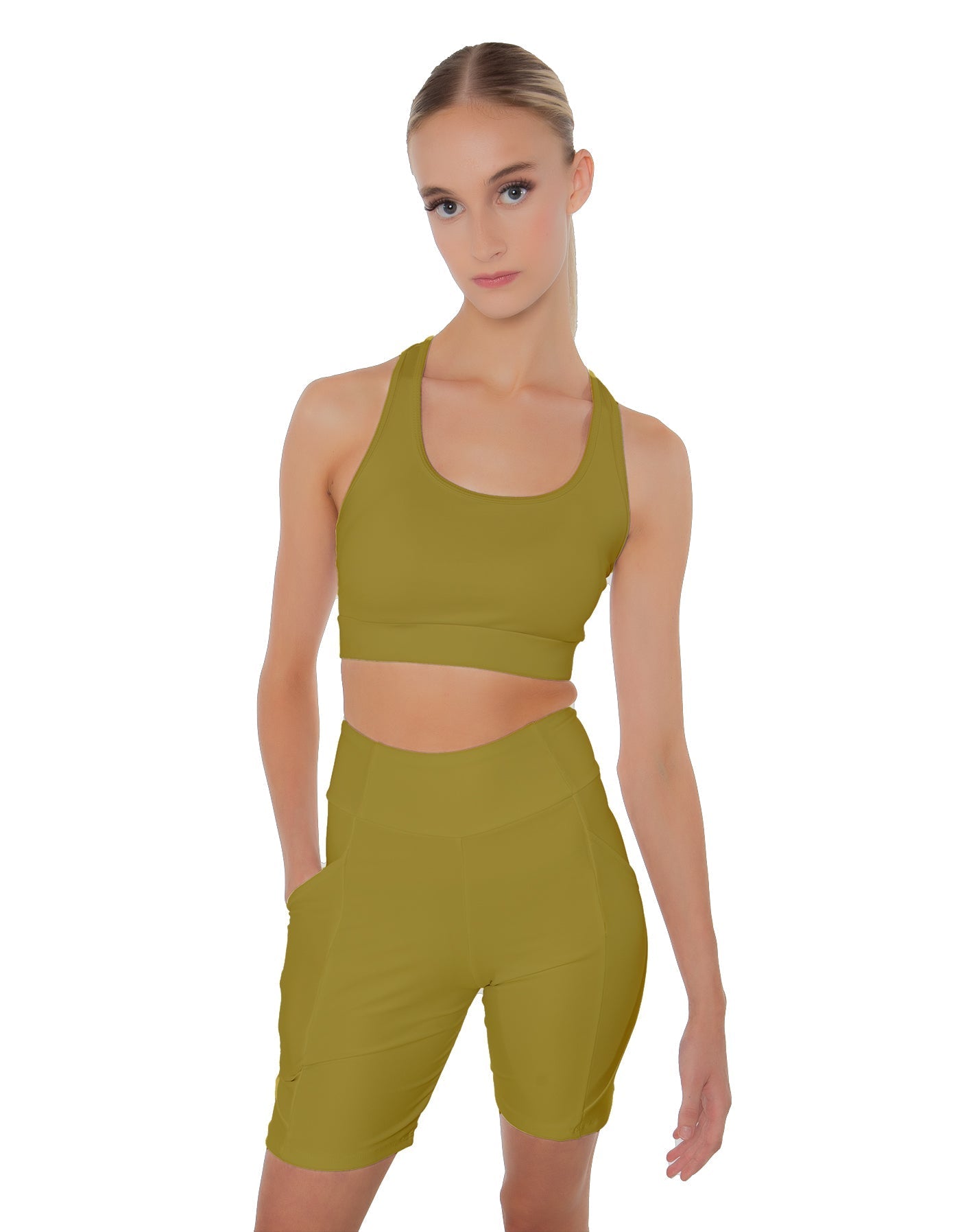 Solid Lycra Pocket Bike Short