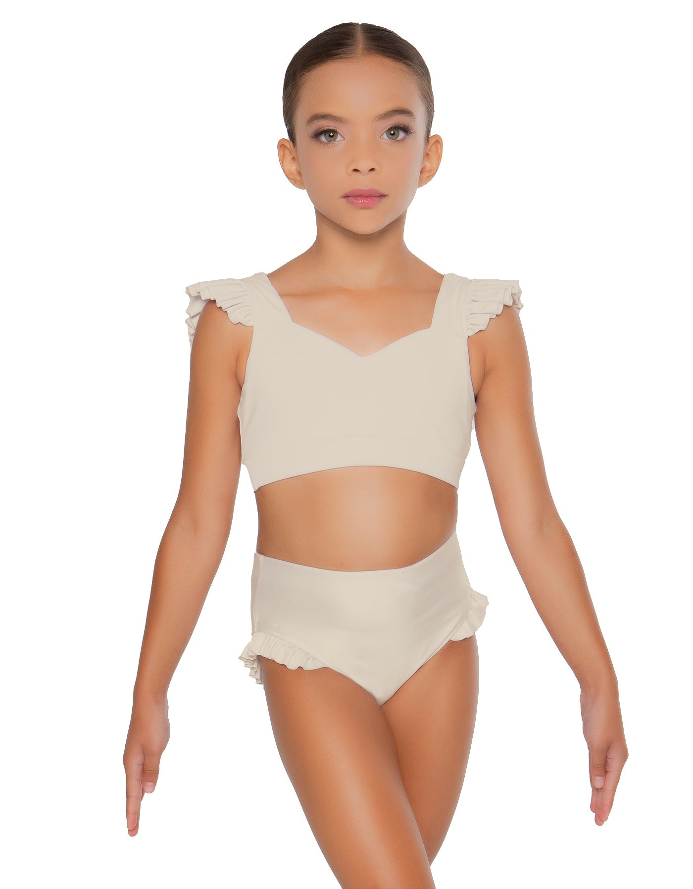Solid Lycra High Rise Panty with Ruffle