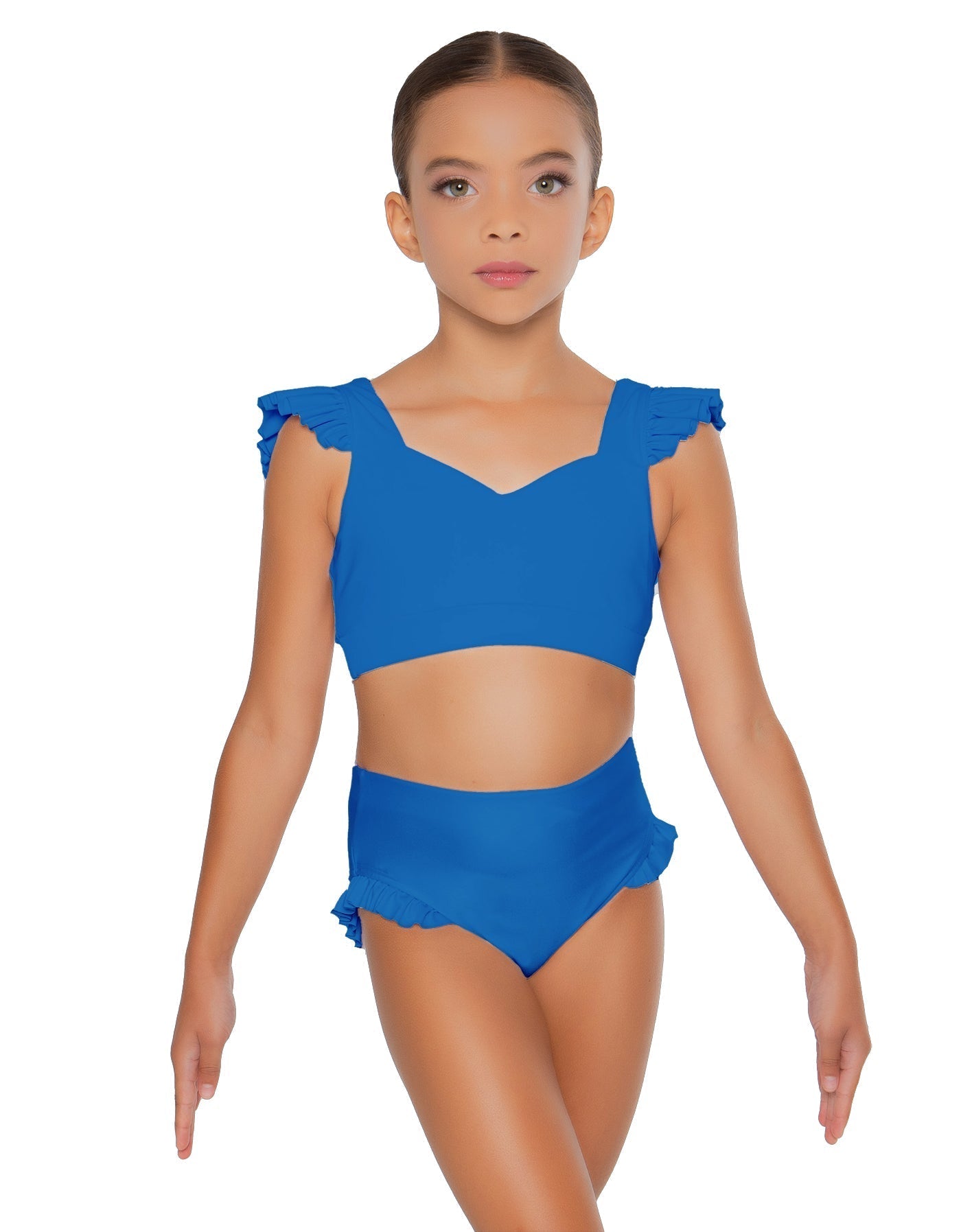 Solid Lycra High Rise Panty with Ruffle