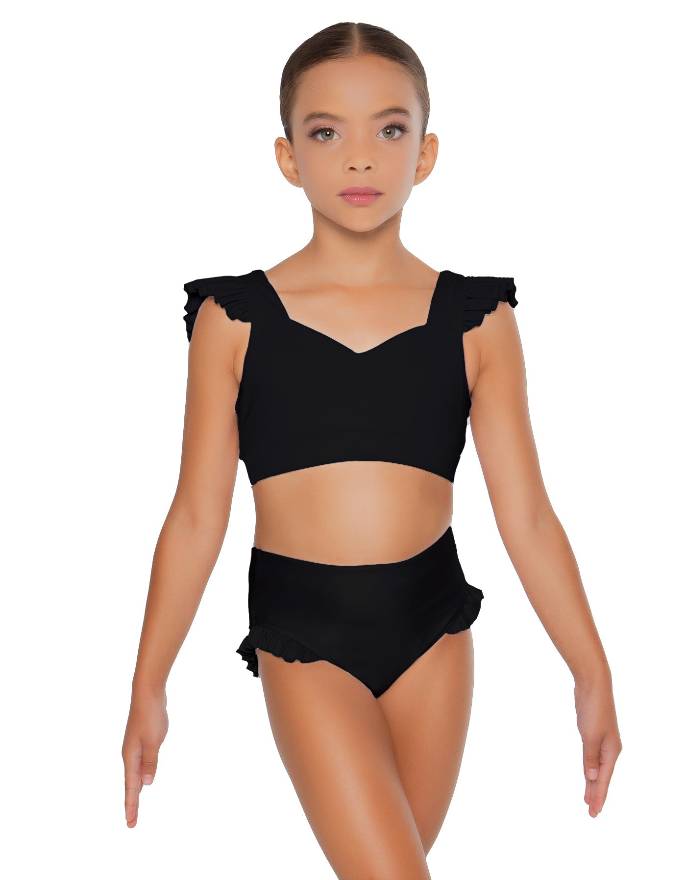 Solid Lycra High Rise Panty with Ruffle