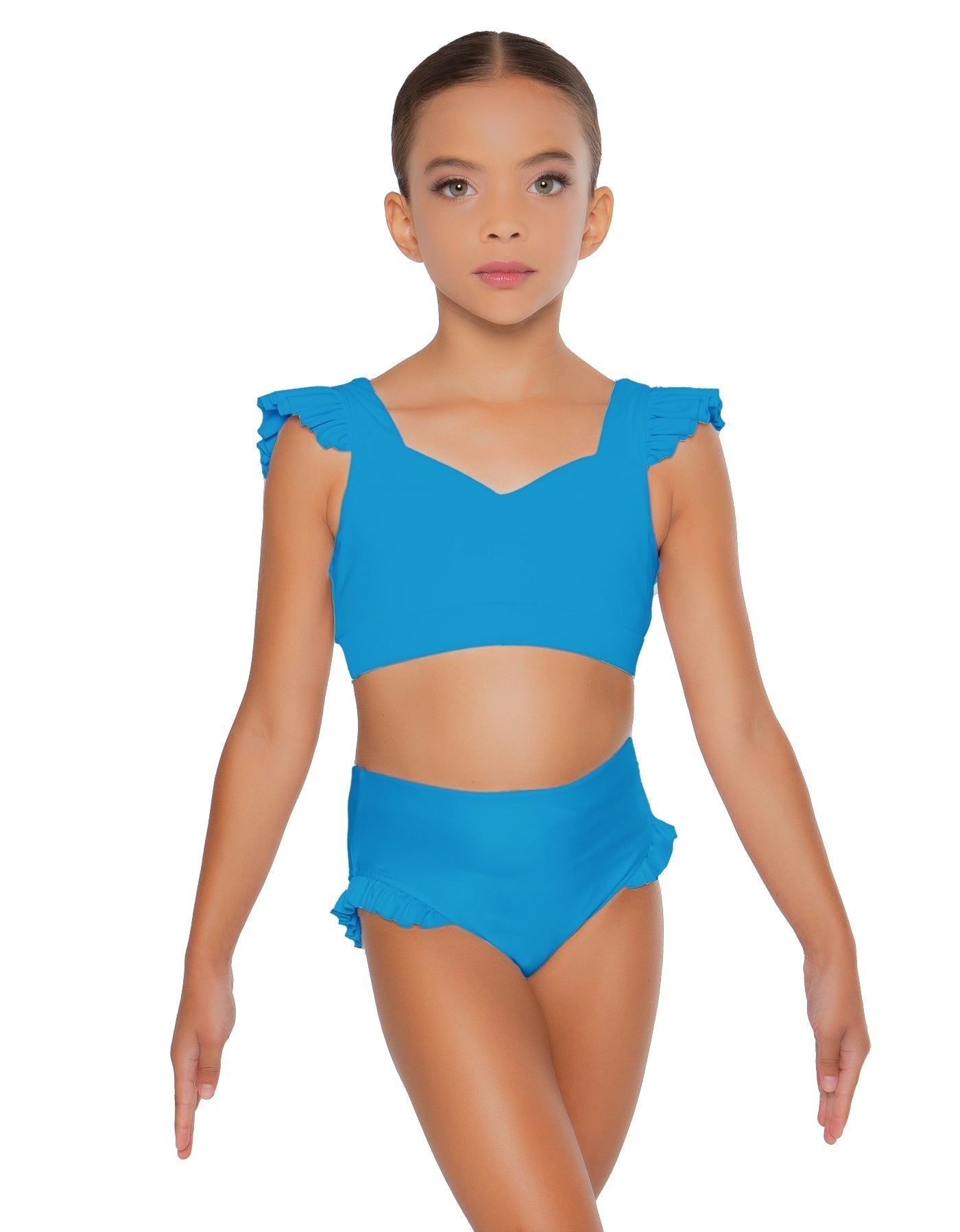 Solid Lycra High Rise Panty with Ruffle