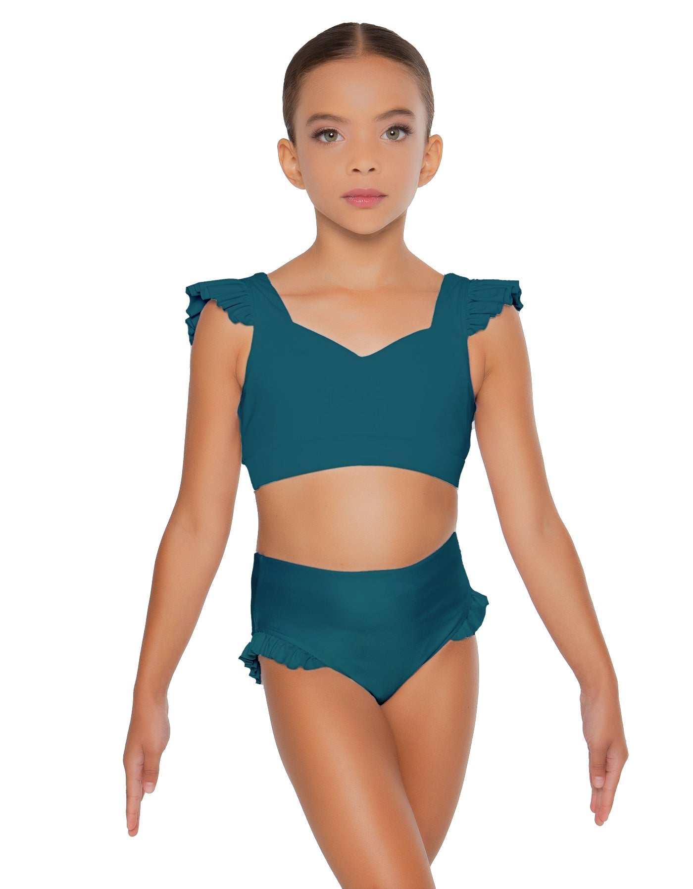 Solid Lycra High Rise Panty with Ruffle