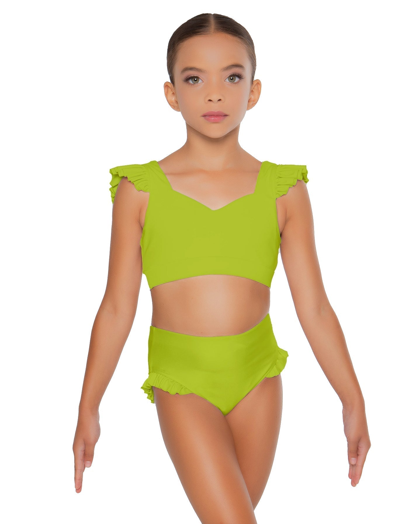 Solid Lycra High Rise Panty with Ruffle