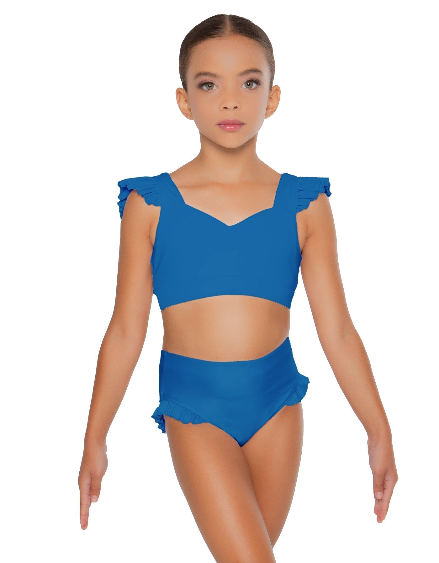 Solid Lycra High Rise Panty with Ruffle
