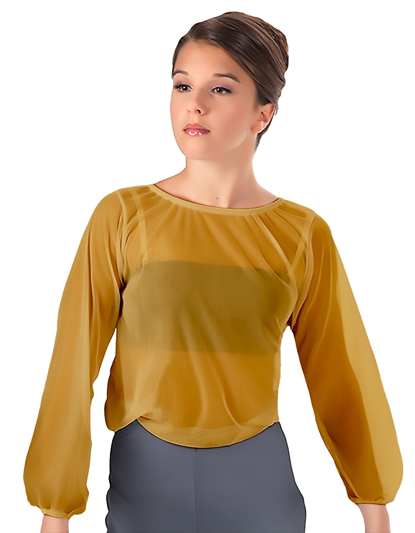 Solid Chiffon Fade Into You Top