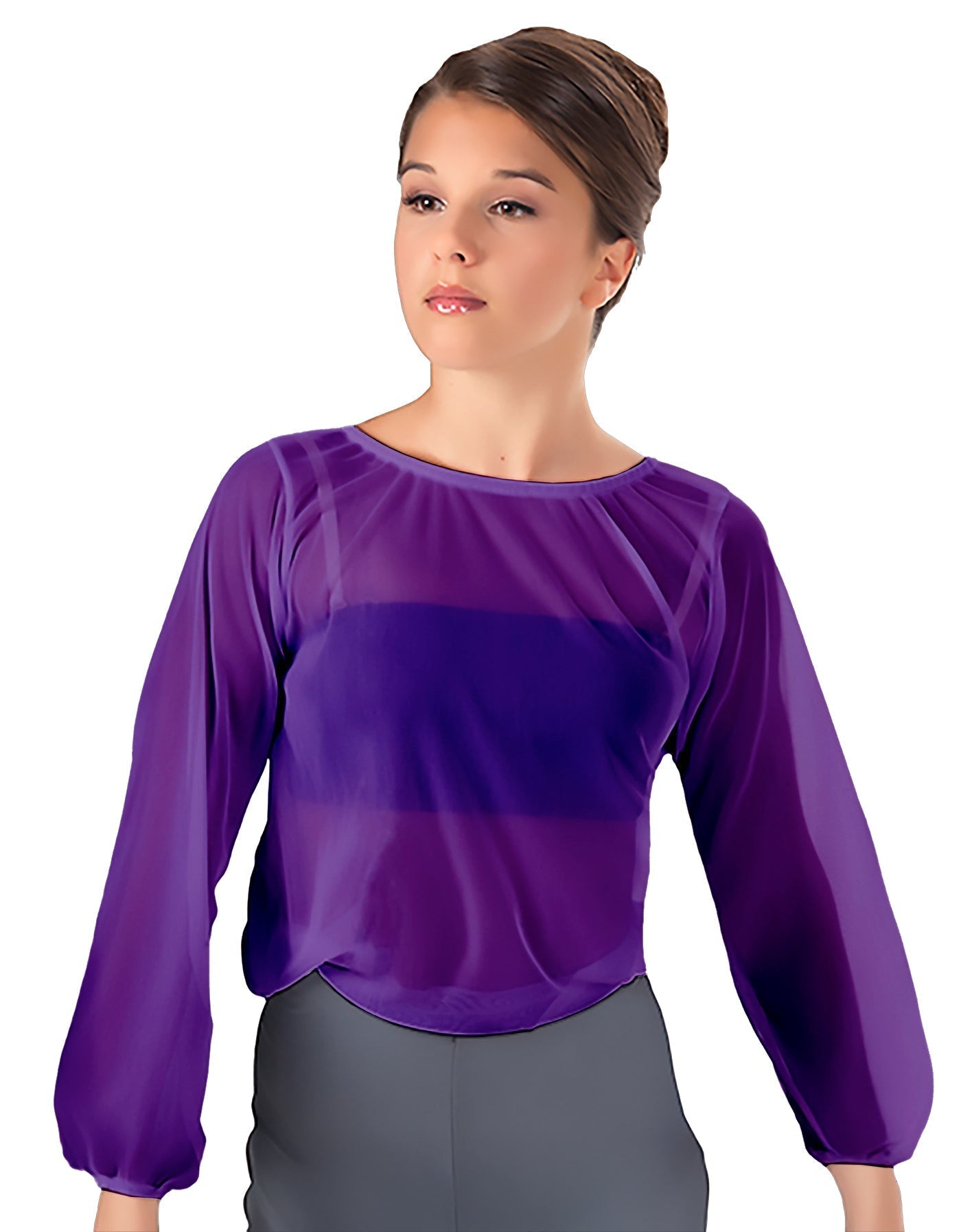 Solid Chiffon Fade Into You Top