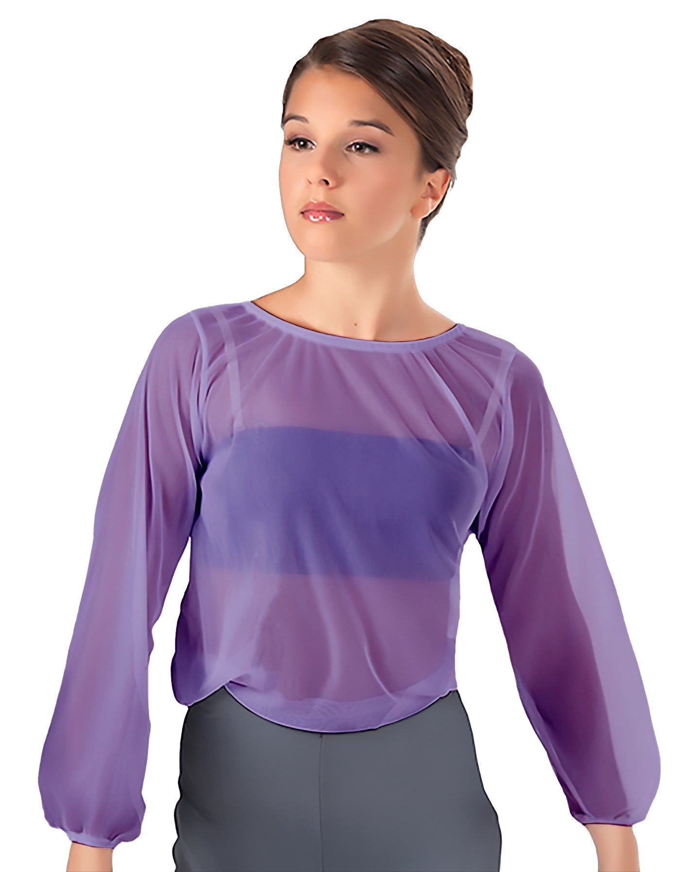 Solid Chiffon Fade Into You Top
