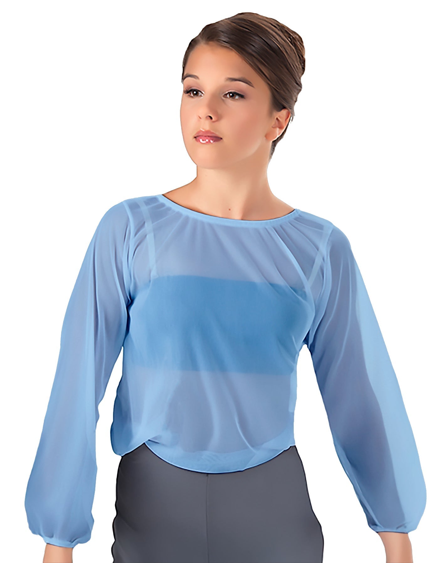 Solid Chiffon Fade Into You Top