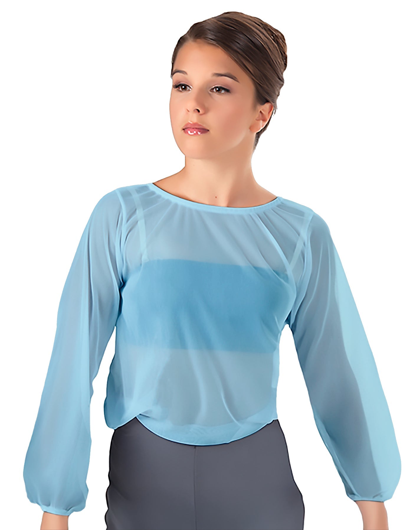 Solid Chiffon Fade Into You Top