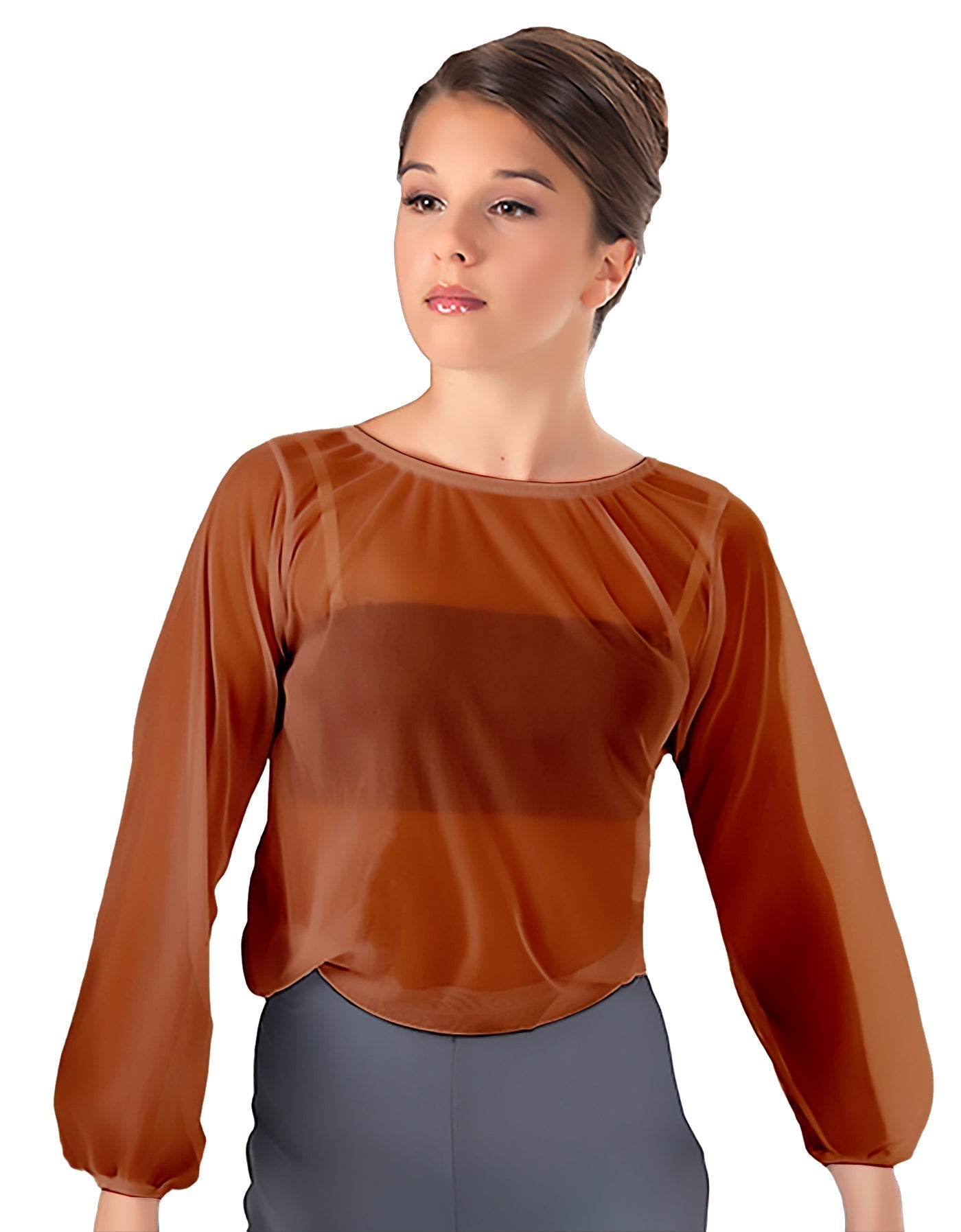 Solid Chiffon Fade Into You Top