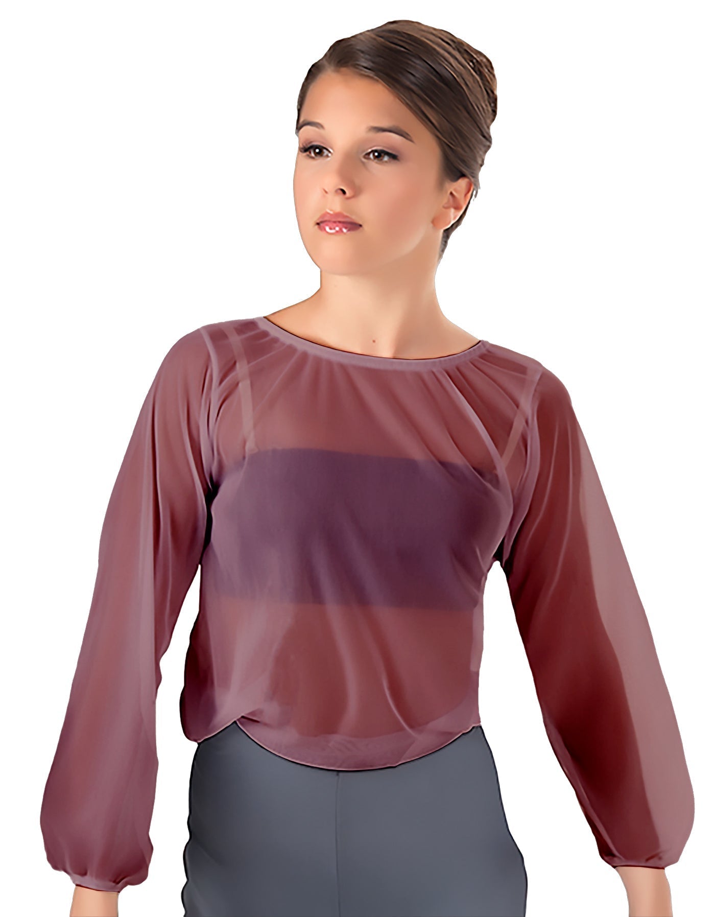 Solid Chiffon Fade Into You Top