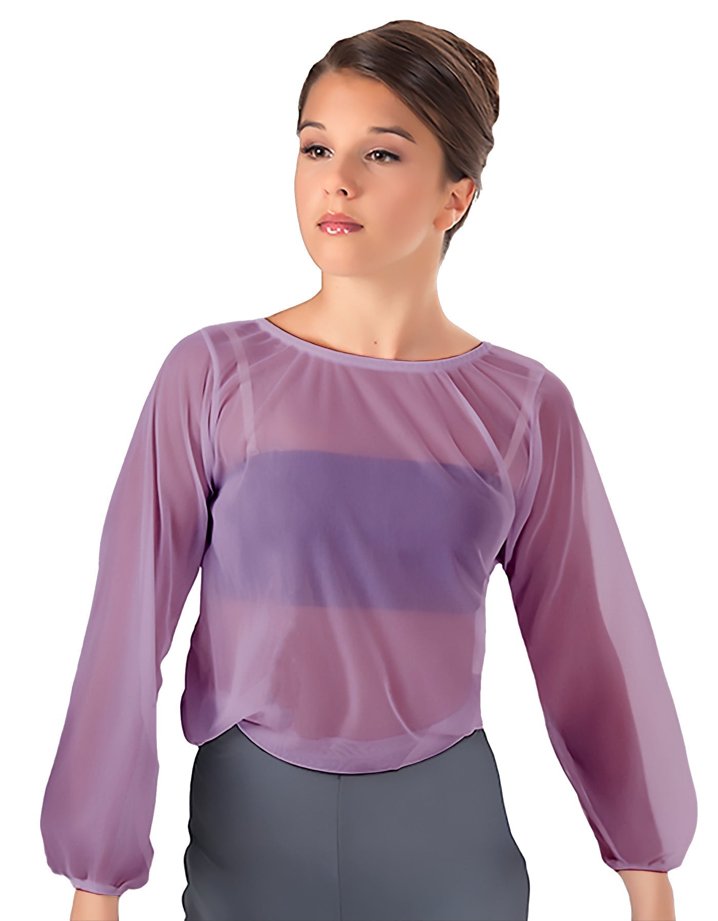 Solid Chiffon Fade Into You Top