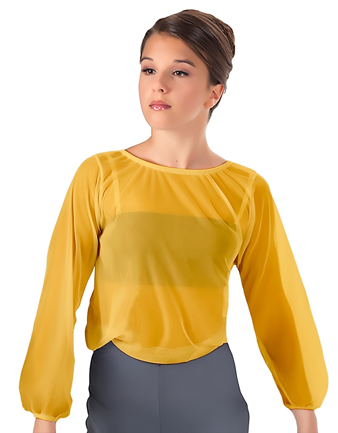 Solid Chiffon Fade Into You Top