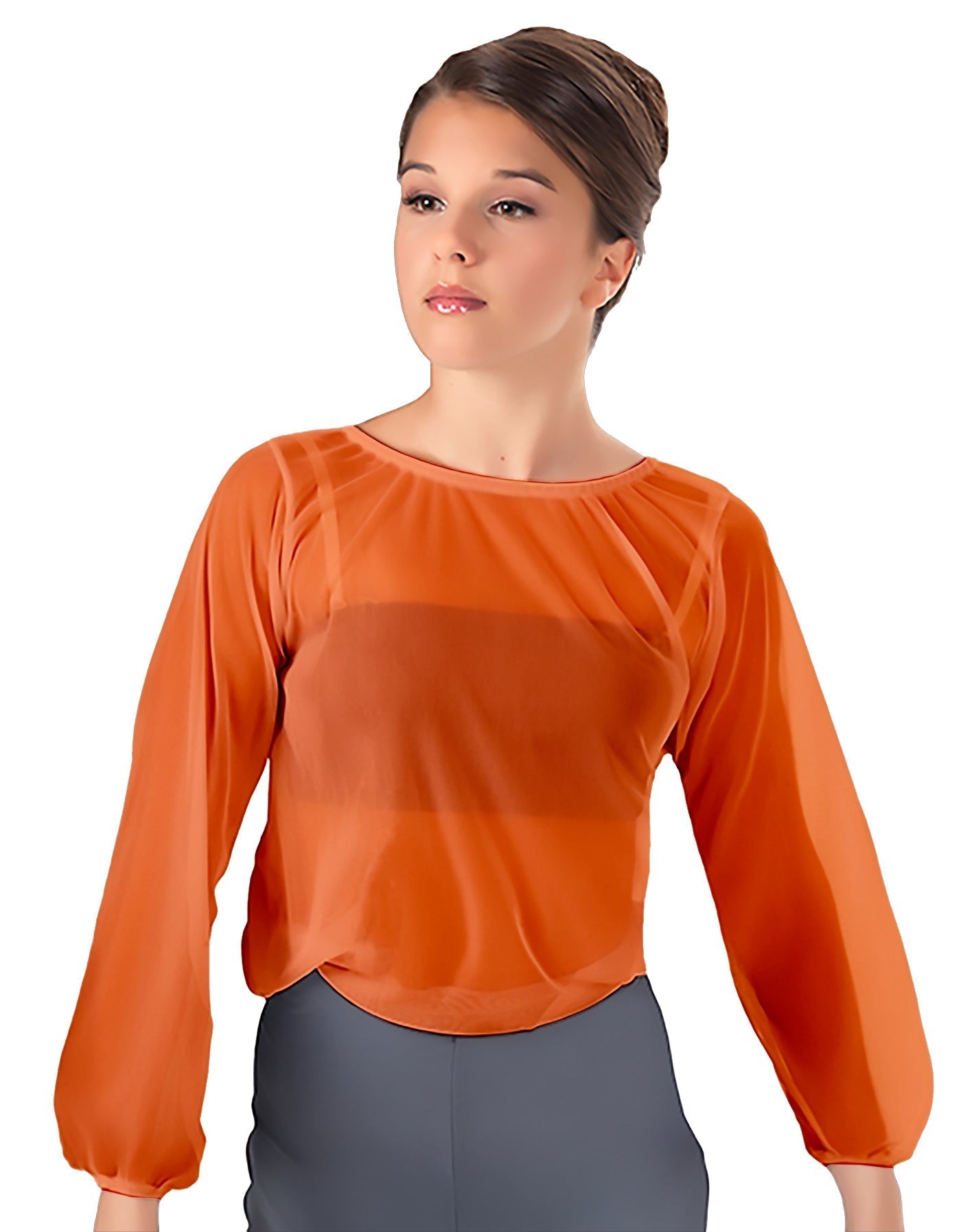 Solid Chiffon Fade Into You Top
