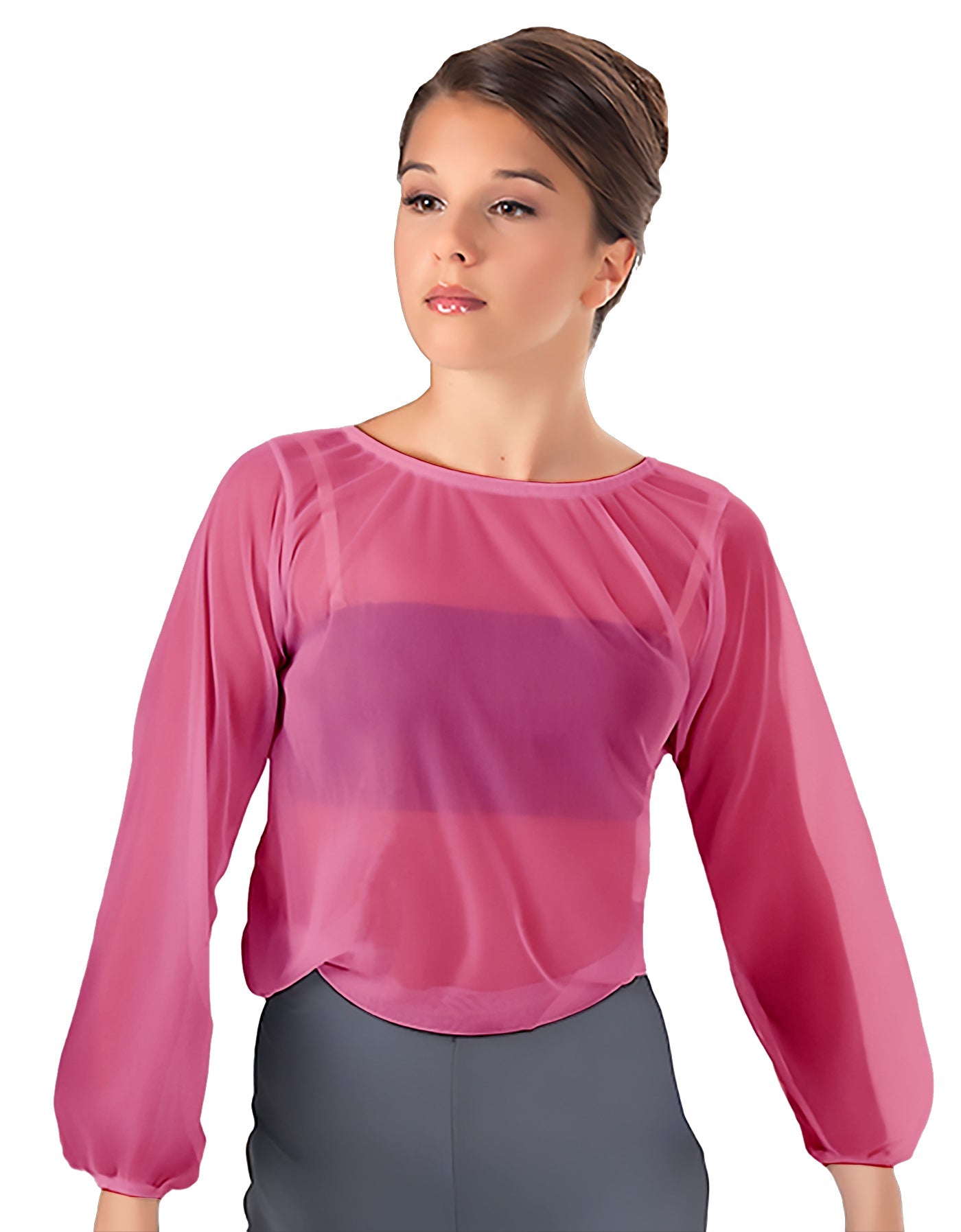 Solid Chiffon Fade Into You Top