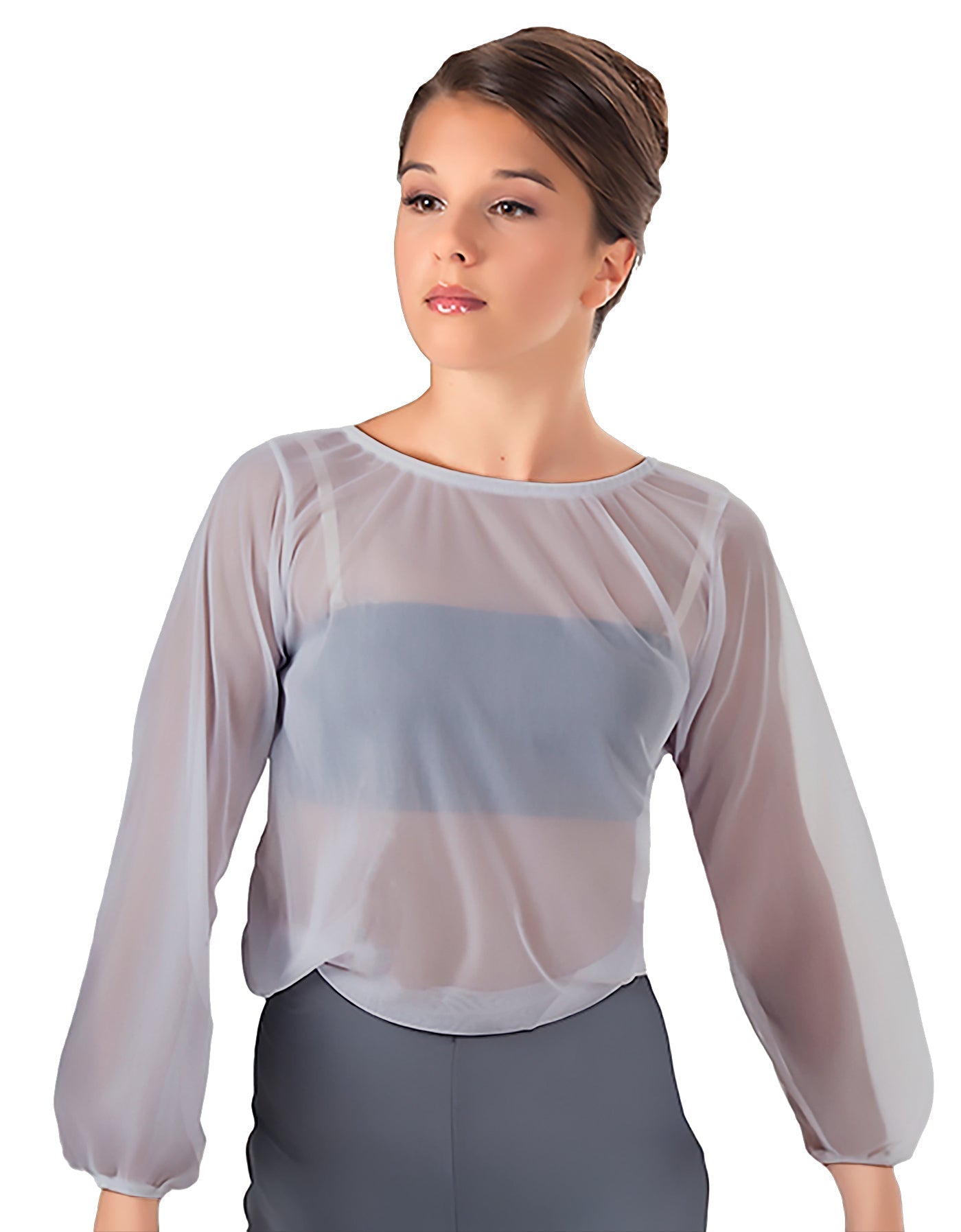 Solid Chiffon Fade Into You Top