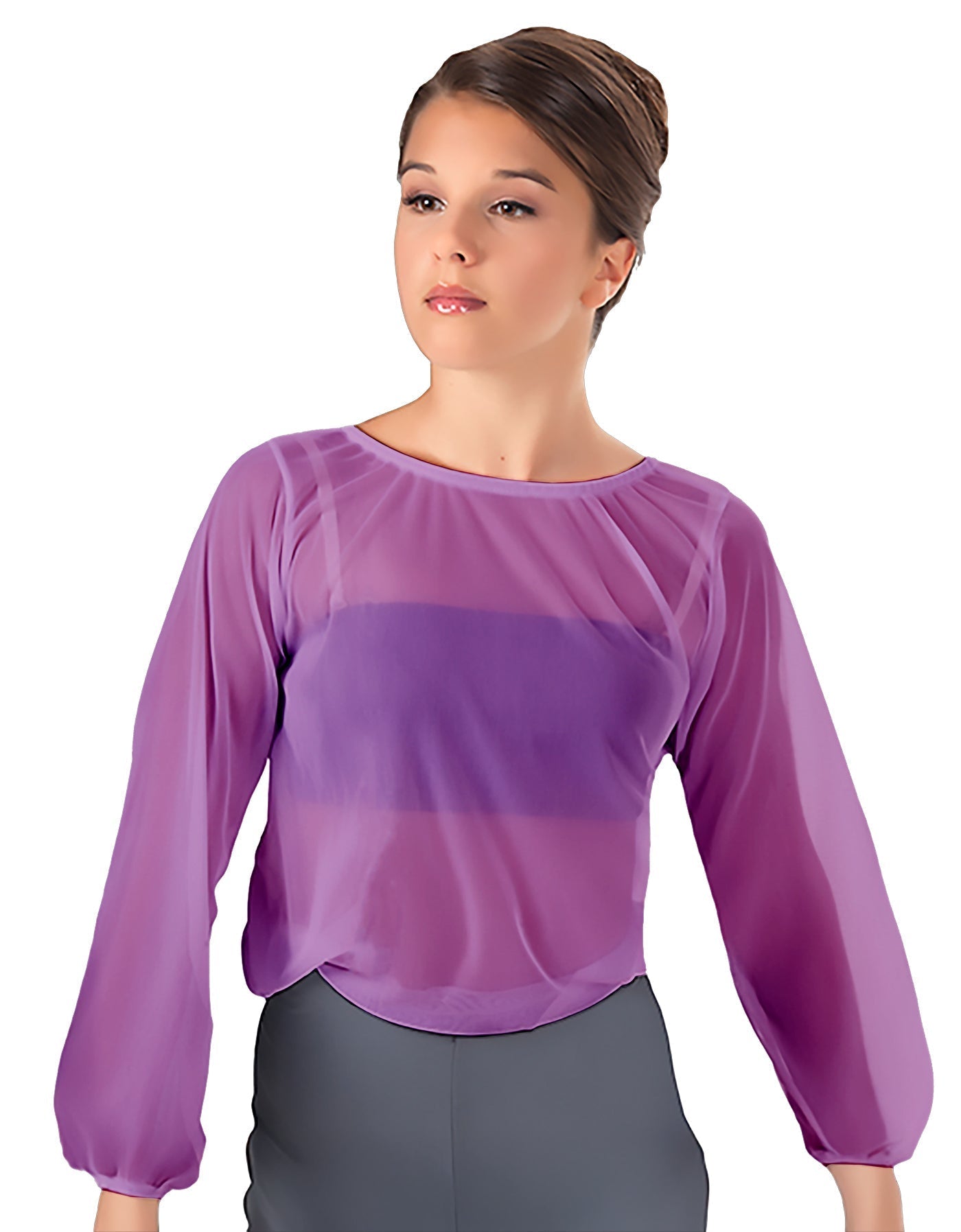 Solid Chiffon Fade Into You Top