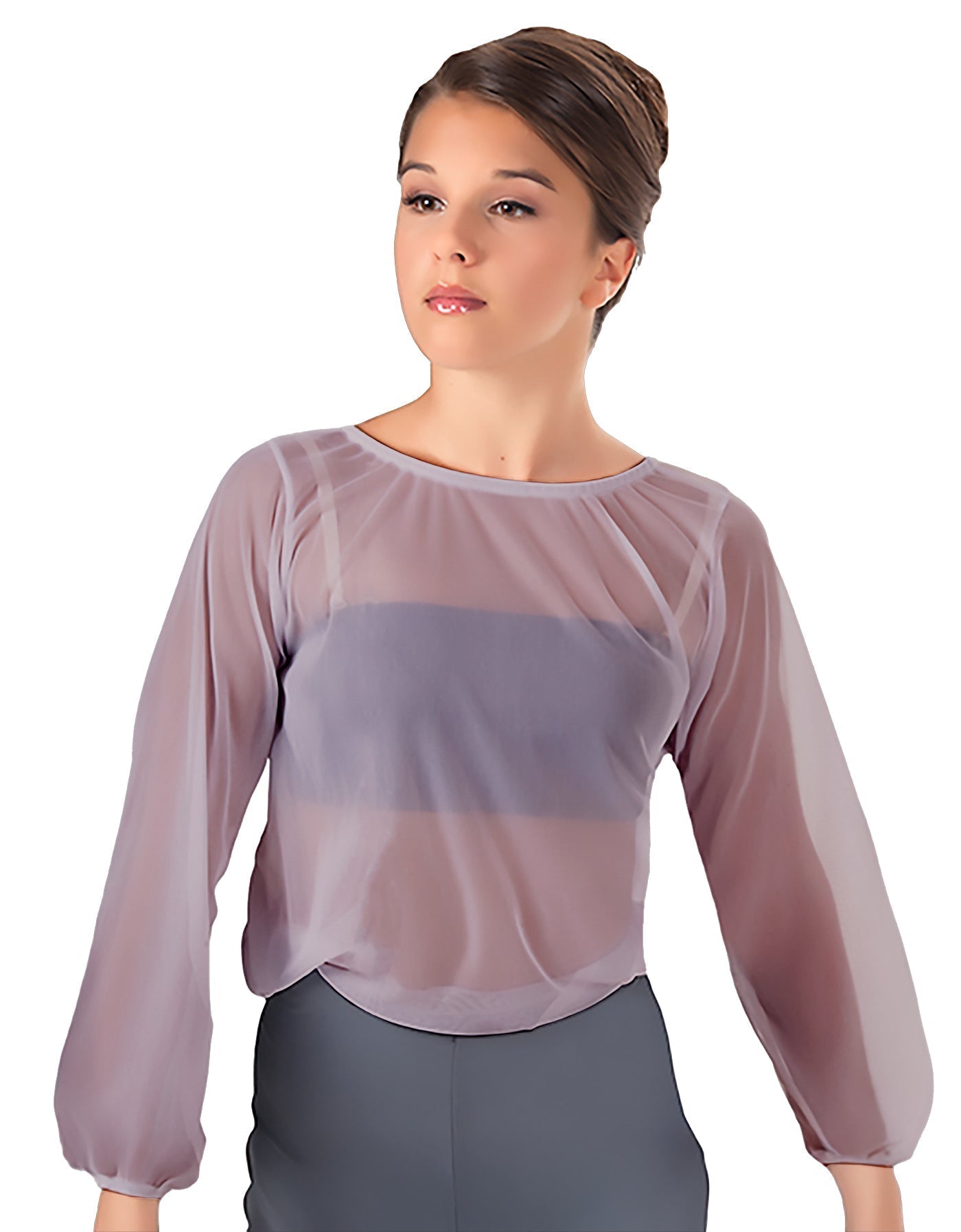 Solid Chiffon Fade Into You Top