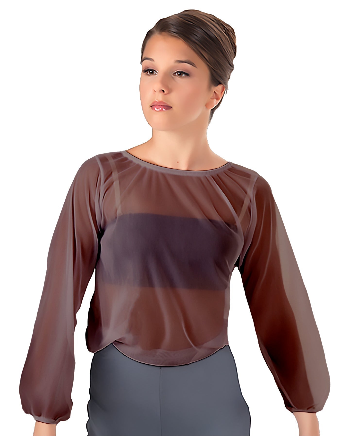 Solid Chiffon Fade Into You Top