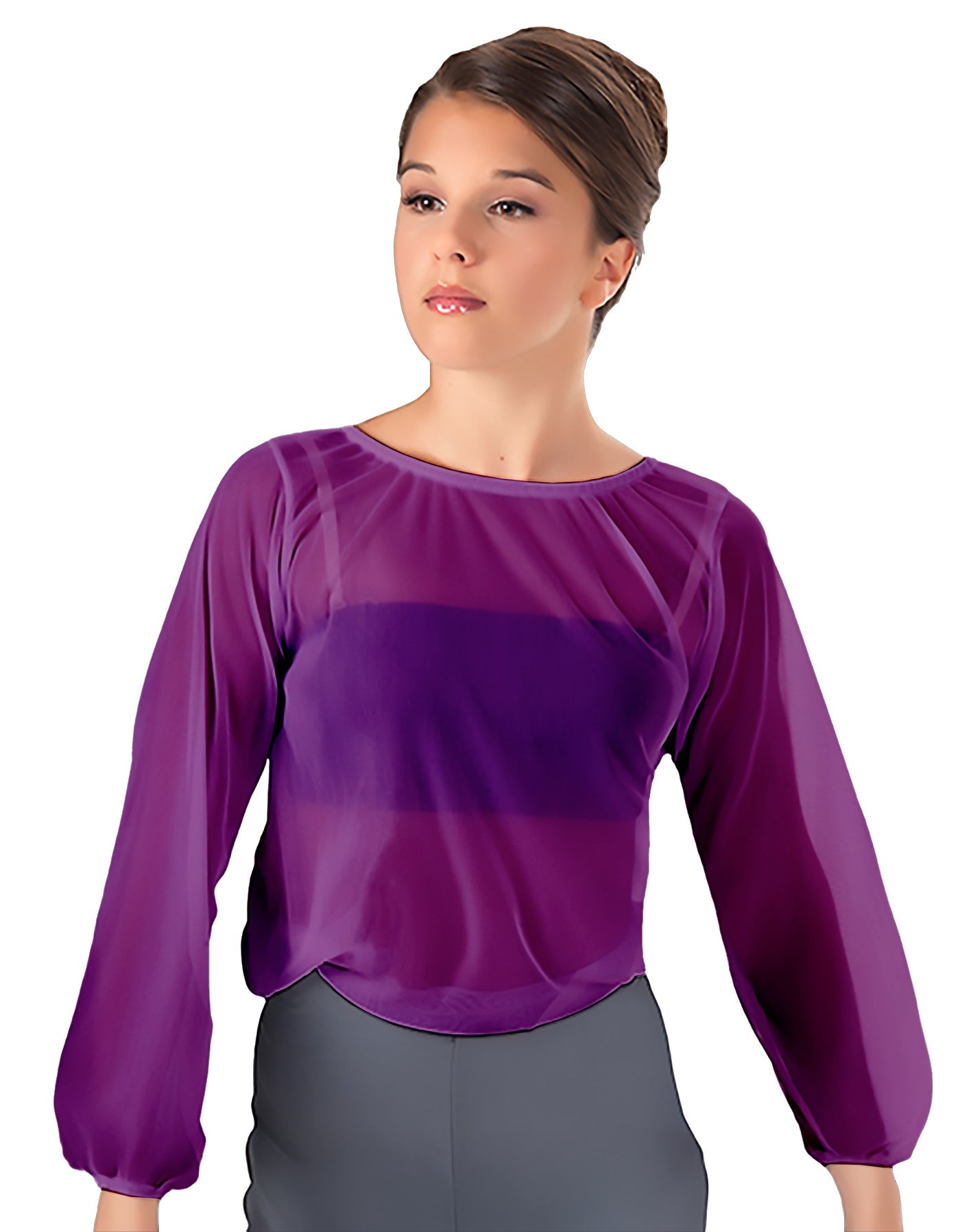Solid Chiffon Fade Into You Top