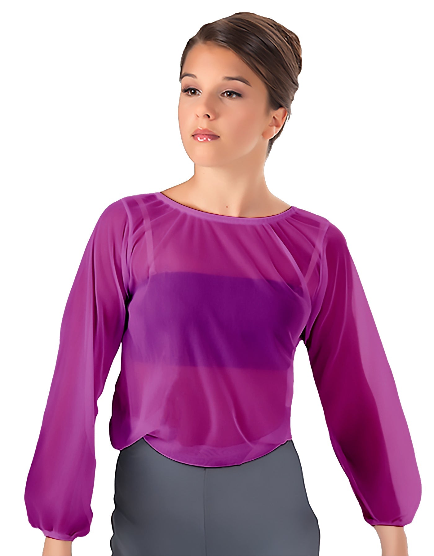 Solid Chiffon Fade Into You Top