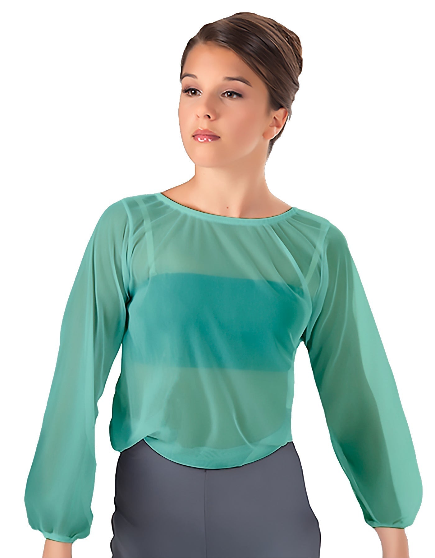 Solid Chiffon Fade Into You Top