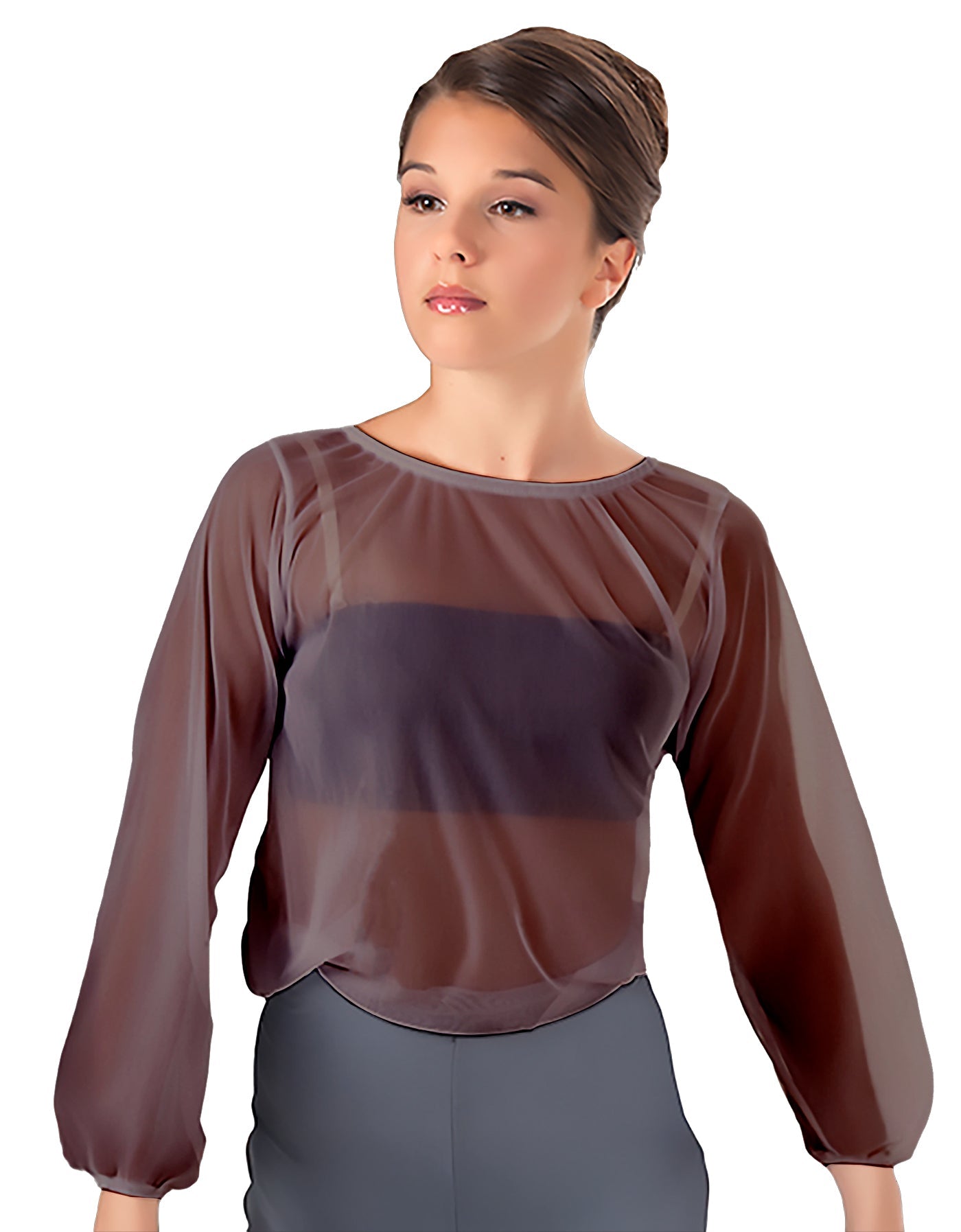 Solid Chiffon Fade Into You Top
