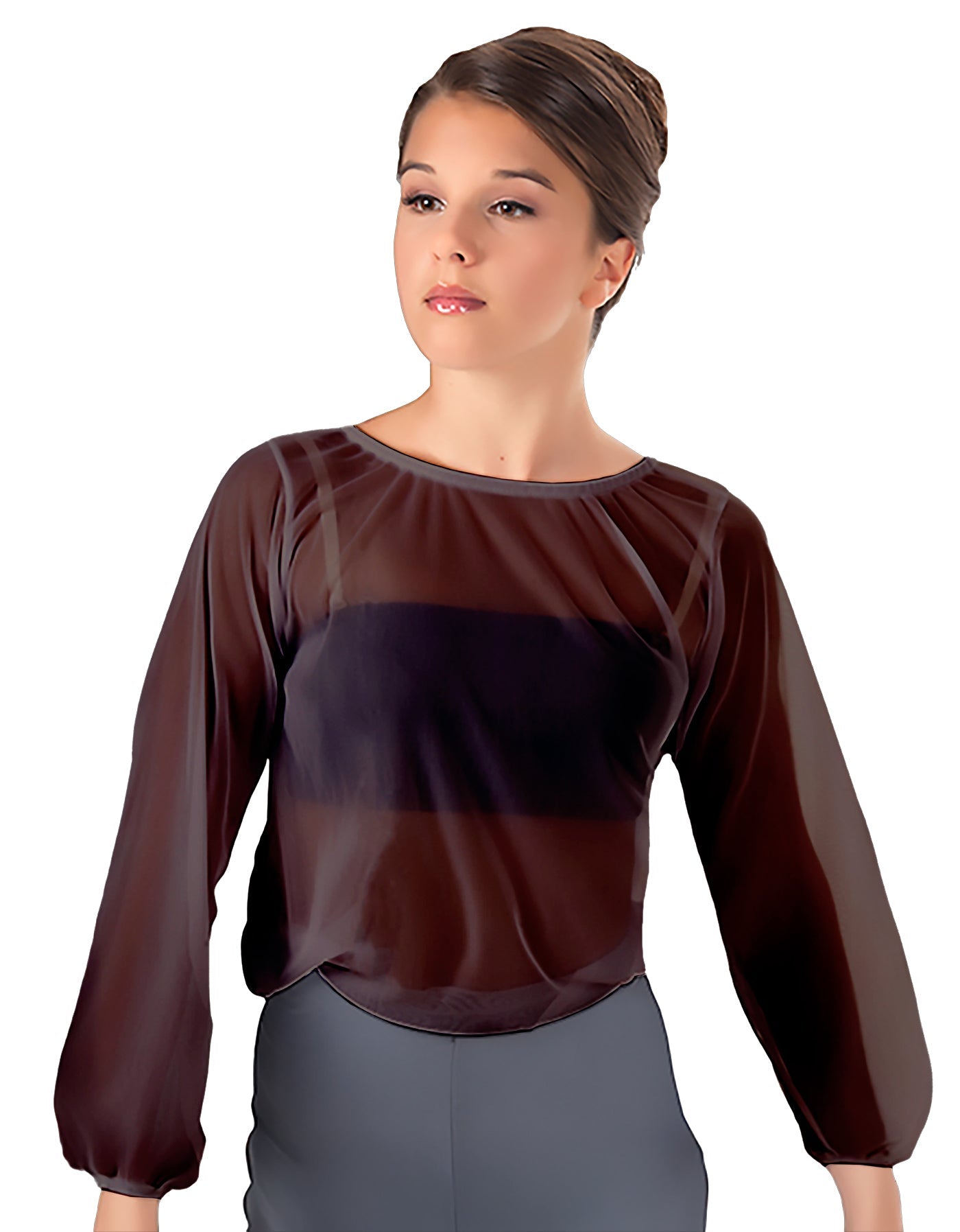 Solid Chiffon Fade Into You Top