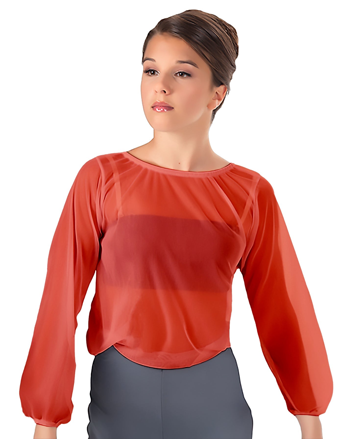 Solid Chiffon Fade Into You Top