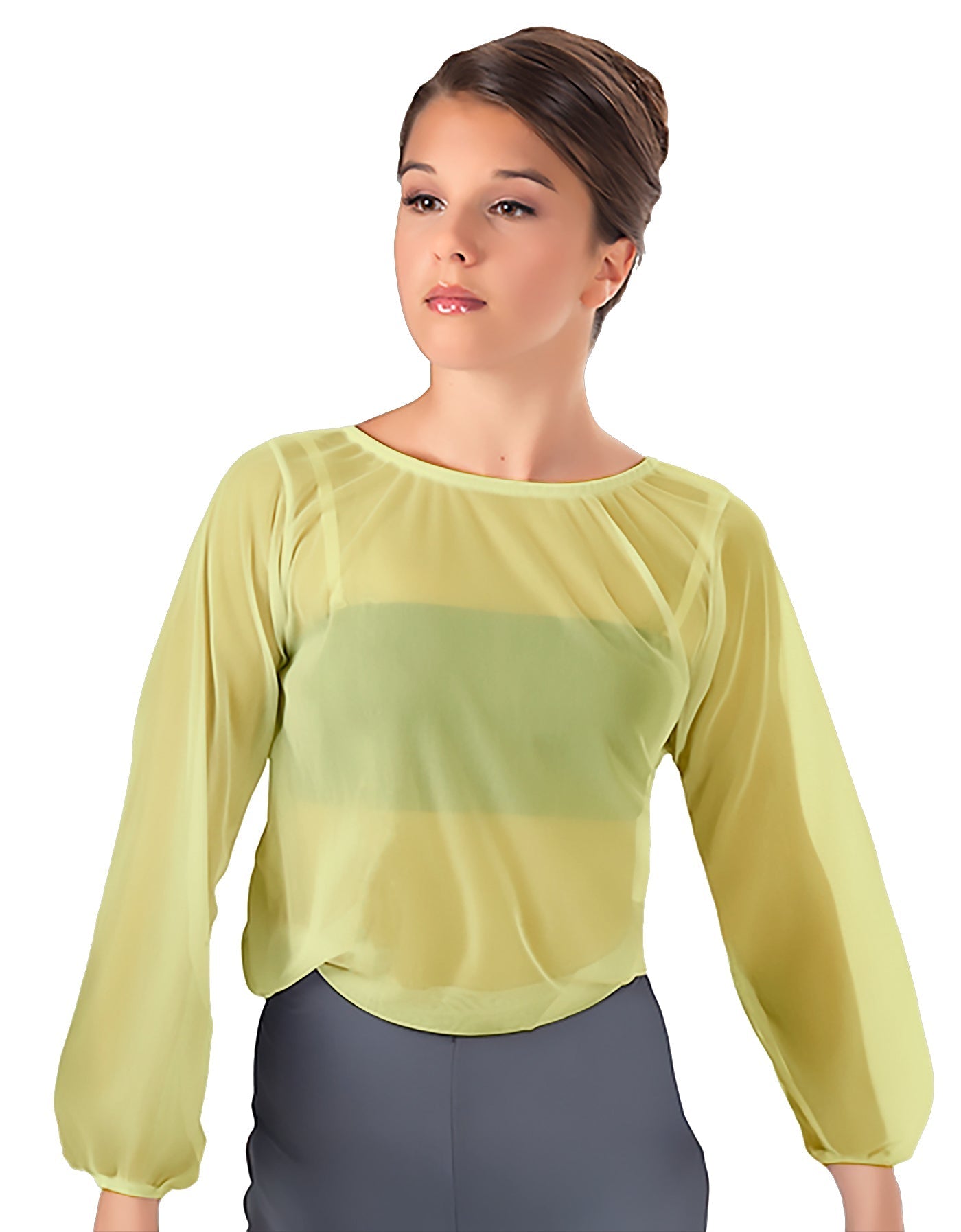 Solid Chiffon Fade Into You Top