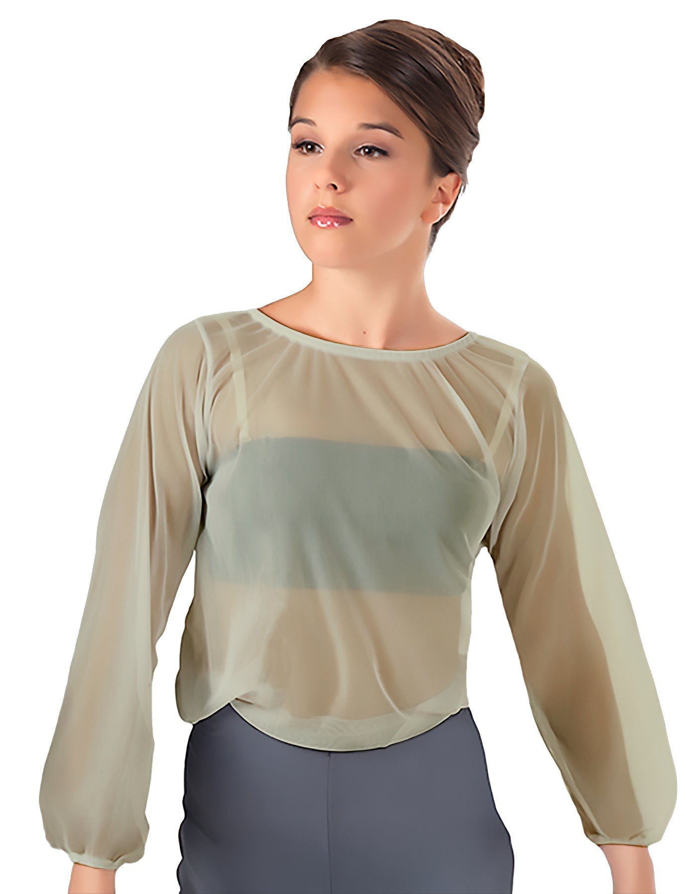 Solid Chiffon Fade Into You Top