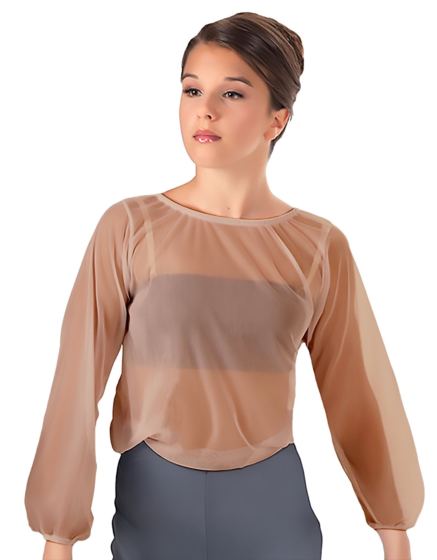 Solid Chiffon Fade Into You Top