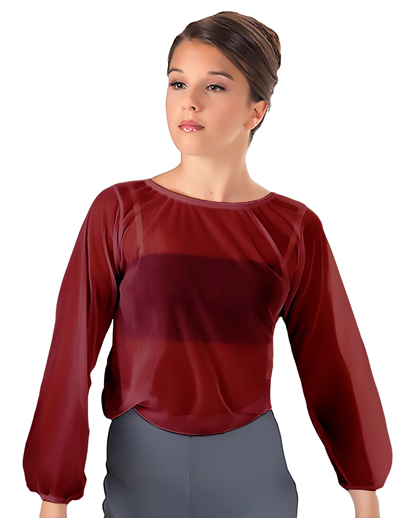 Solid Chiffon Fade Into You Top