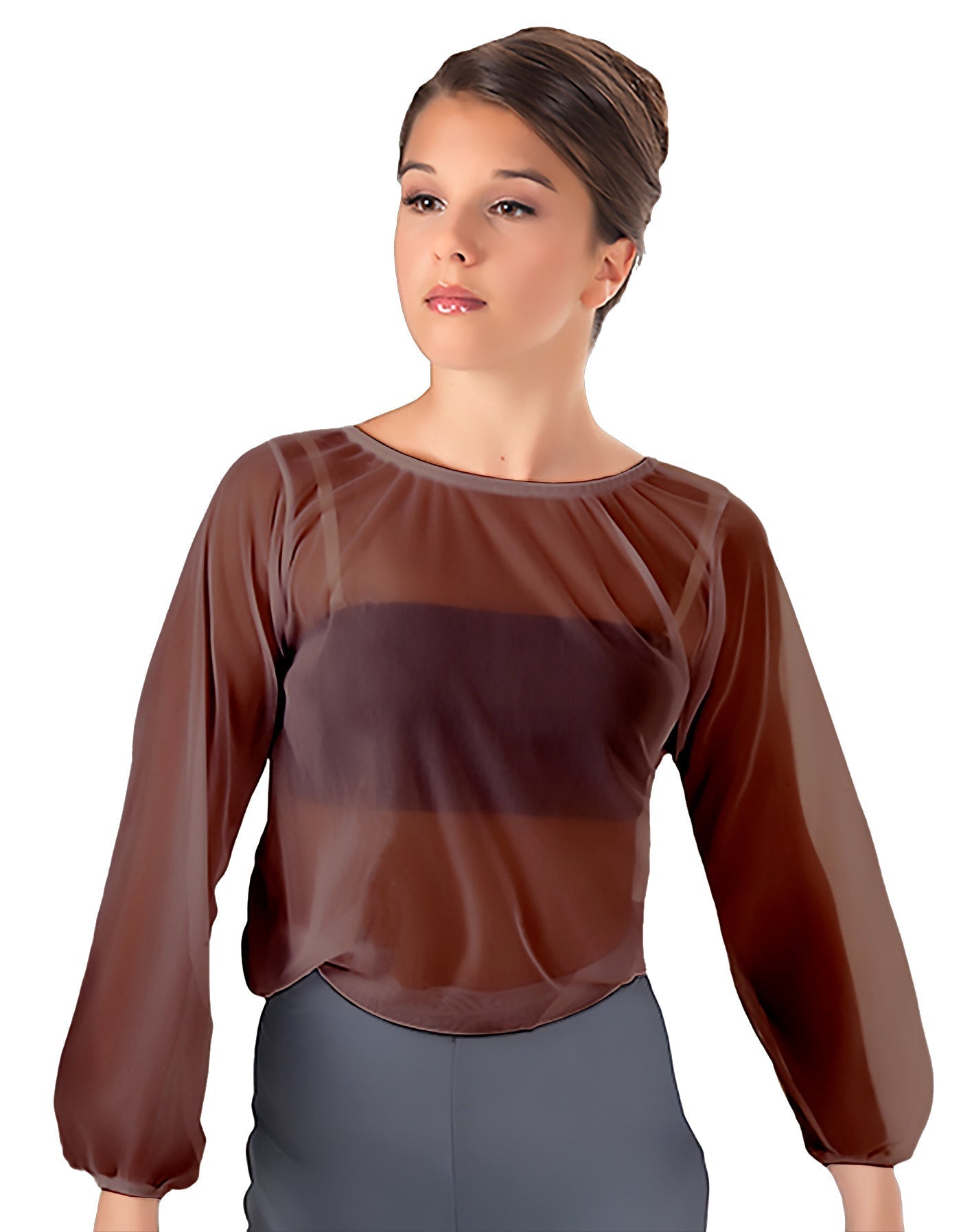Solid Chiffon Fade Into You Top