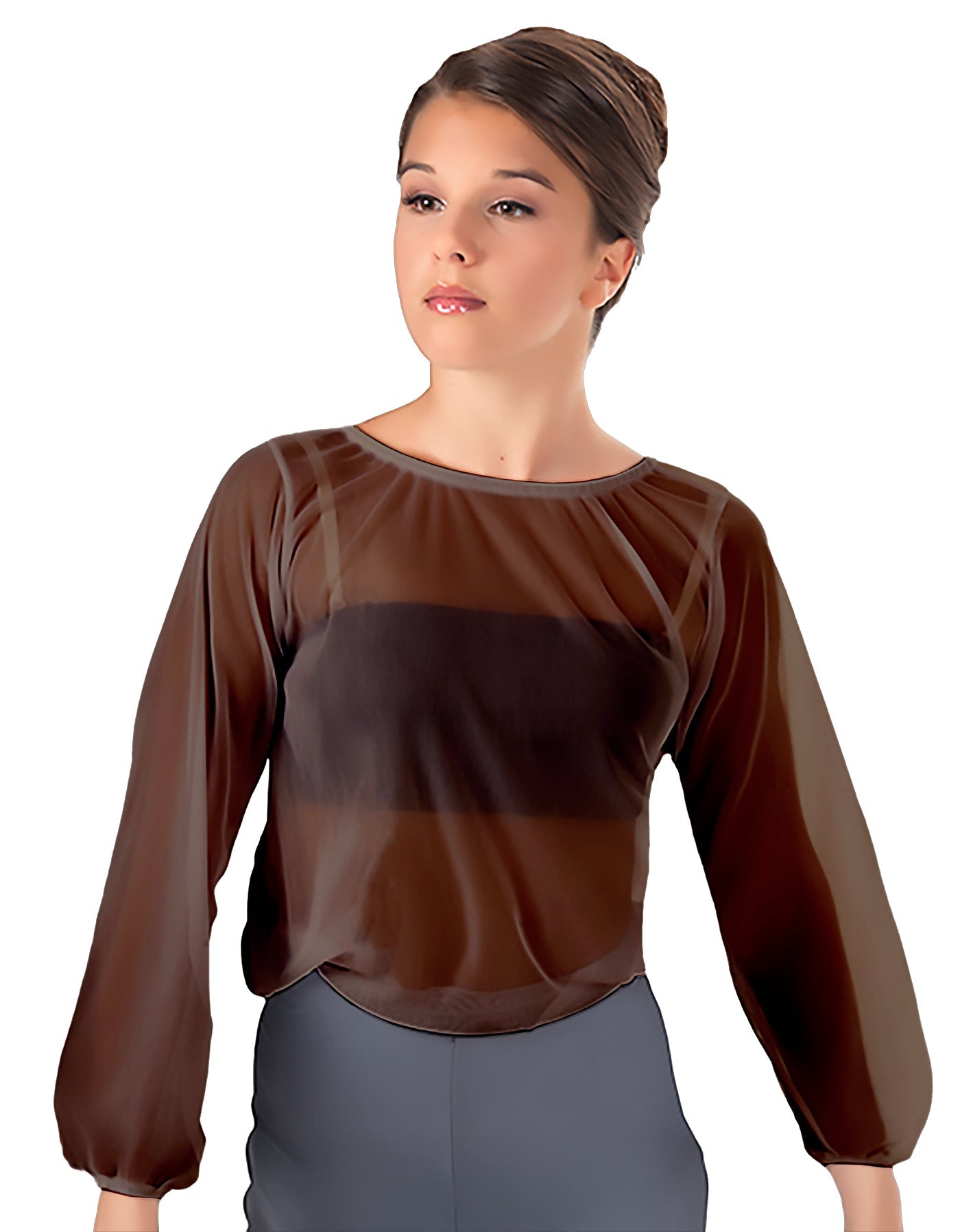 Solid Chiffon Fade Into You Top