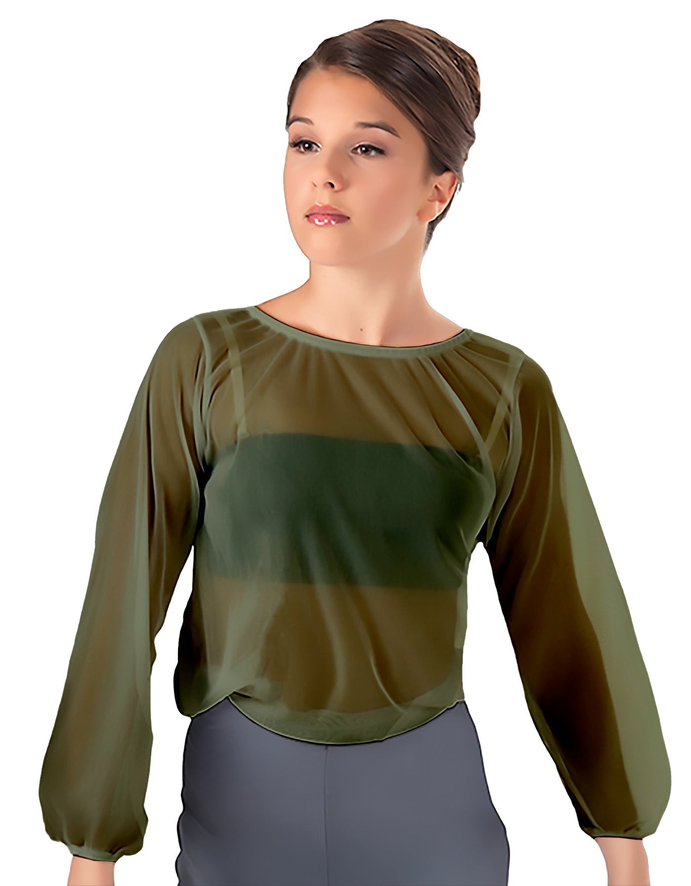 Solid Chiffon Fade Into You Top