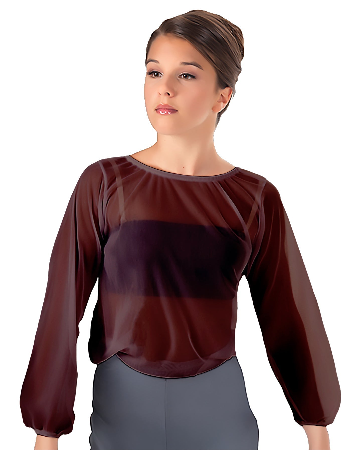Solid Chiffon Fade Into You Top