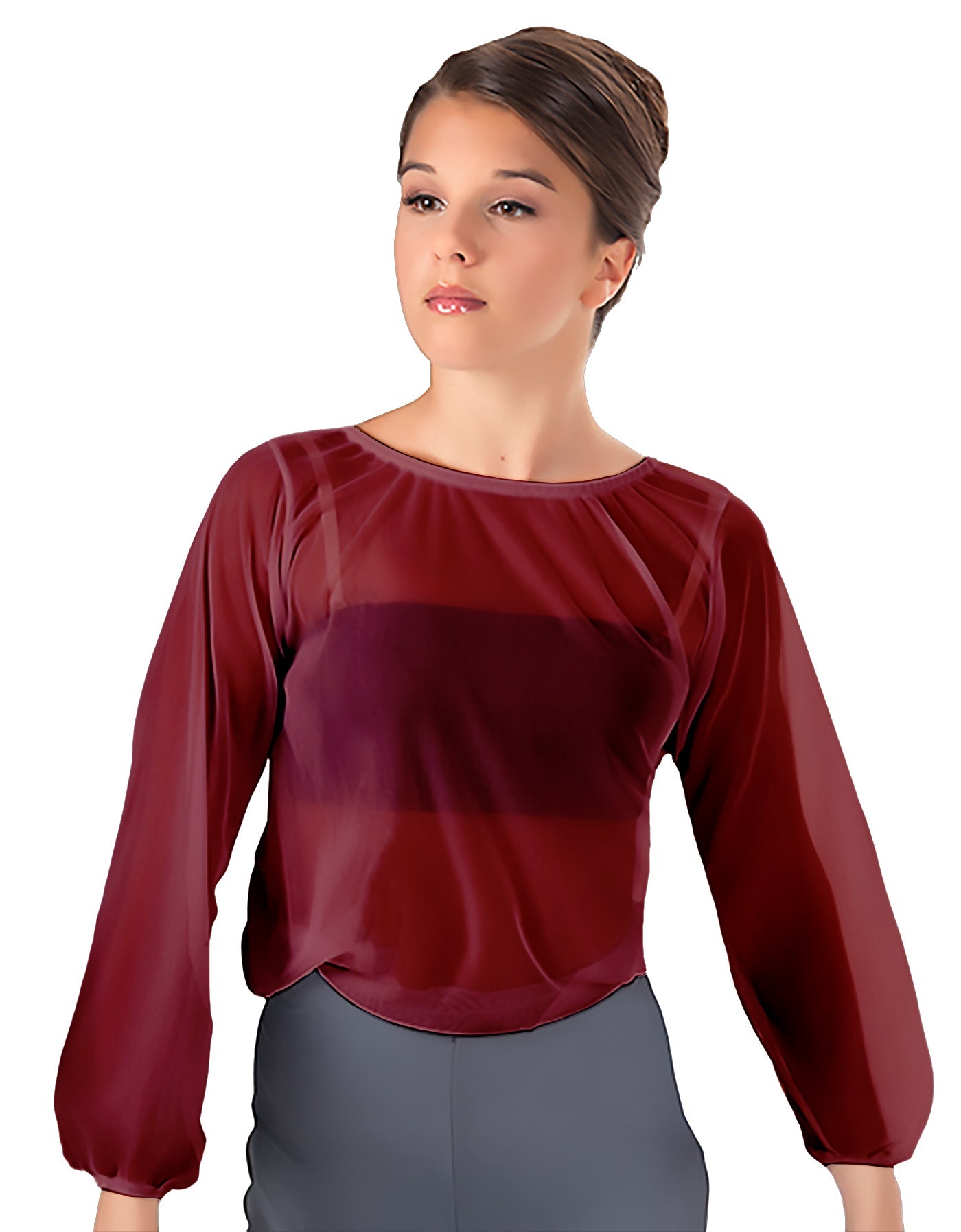 Solid Chiffon Fade Into You Top