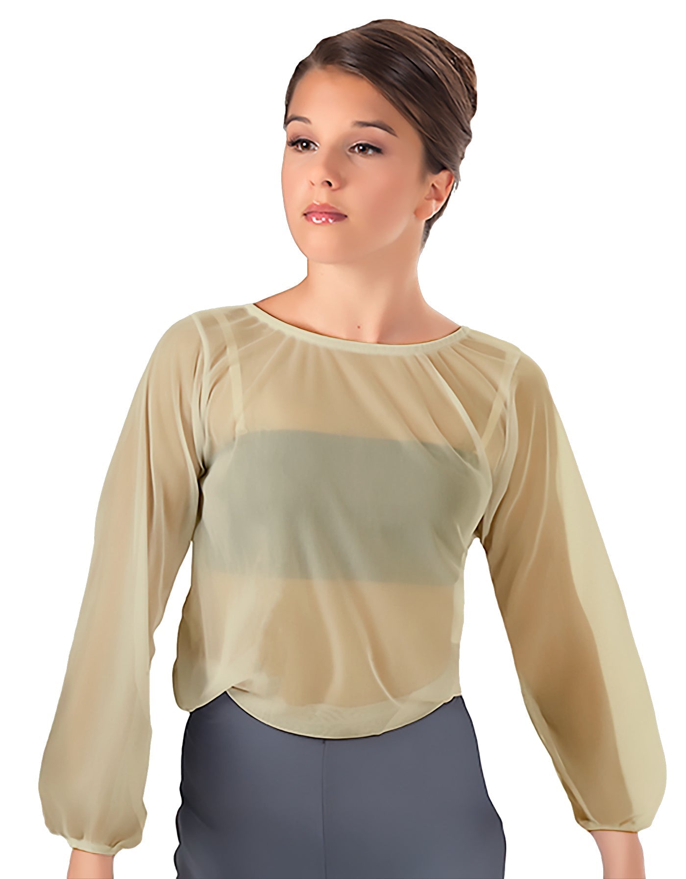 Solid Chiffon Fade Into You Top