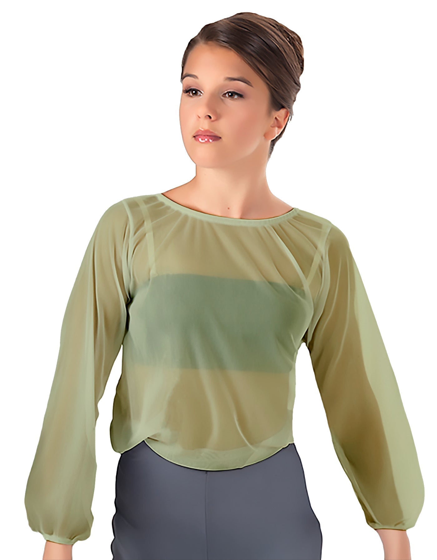 Solid Chiffon Fade Into You Top