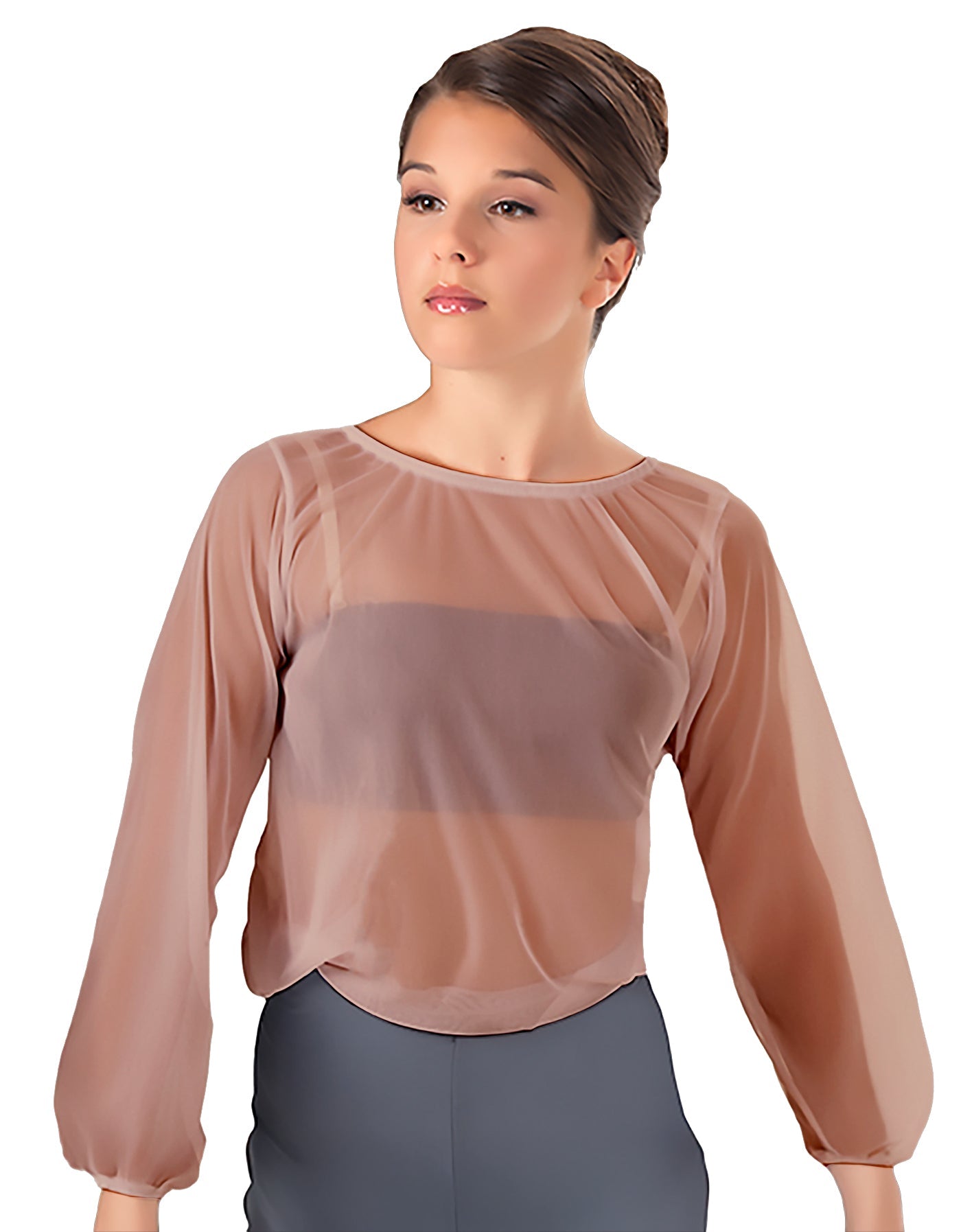 Solid Chiffon Fade Into You Top
